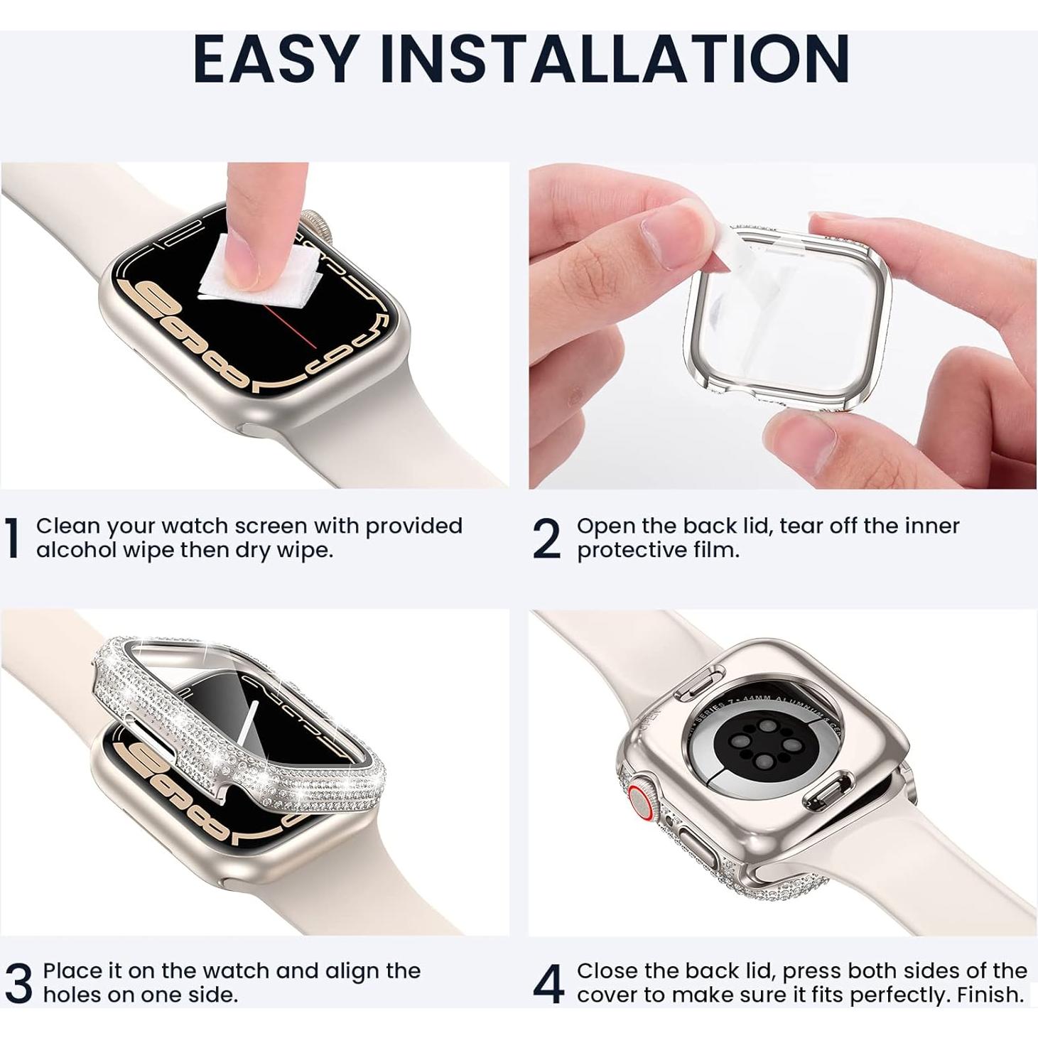 Funda Protectora Impermeable Tensea para Apple Watch 40mm Oro Rosa