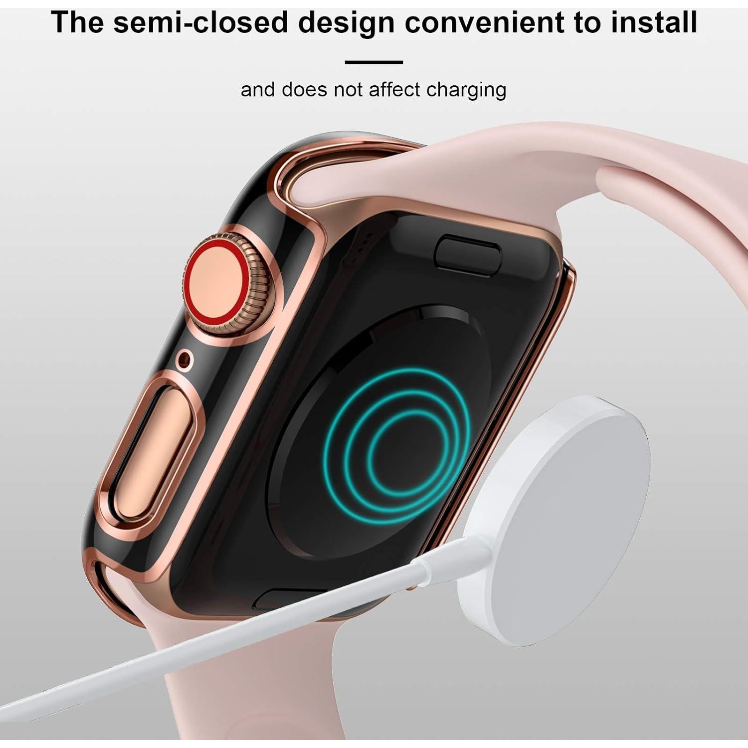 Funda Protectora Charlam para Apple Watch 44mm con Vidrio Templado