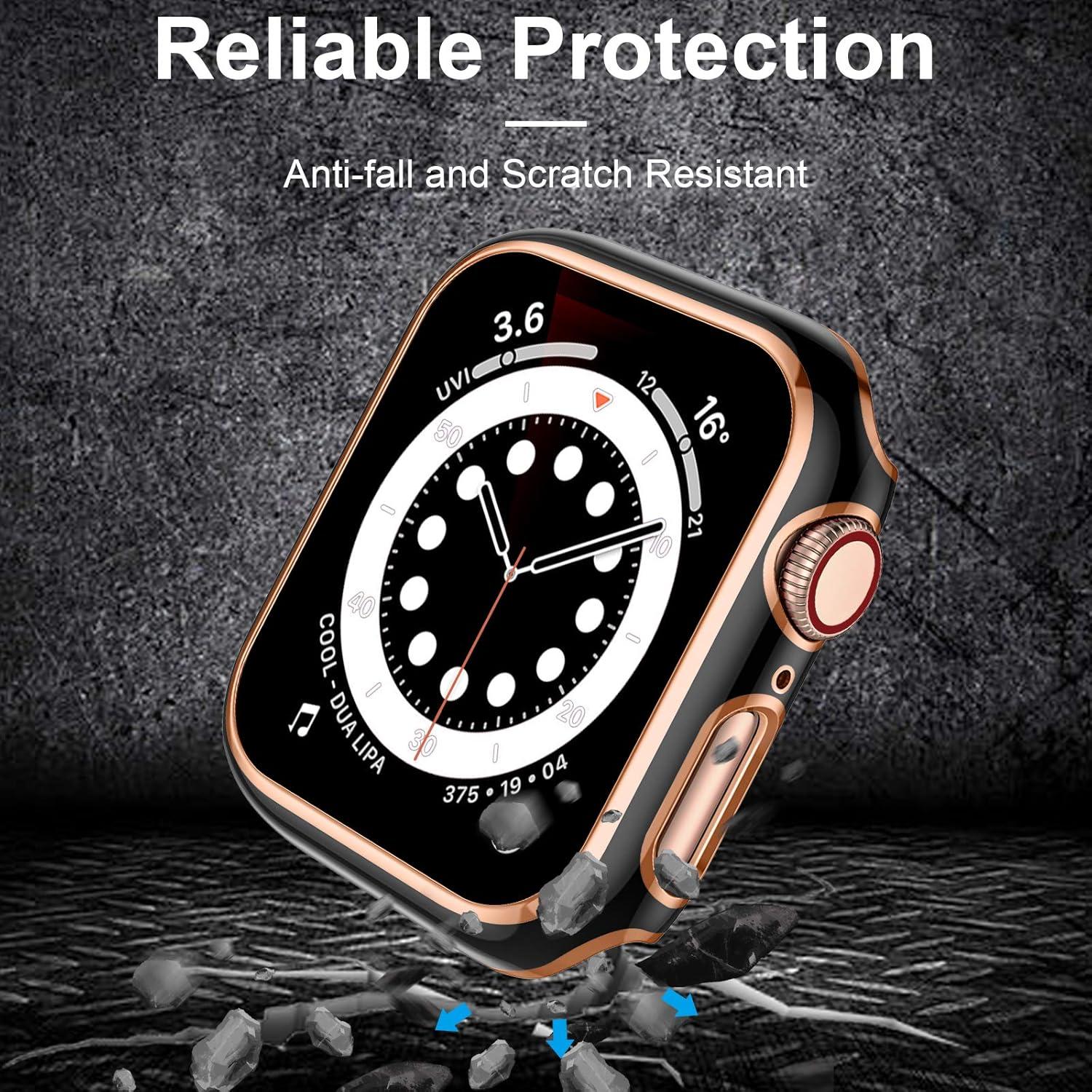 Funda Protectora Charlam para Apple Watch 44mm con Vidrio Templado