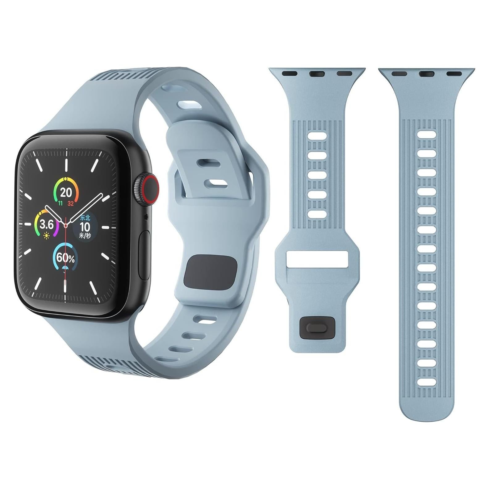 Banda Deportiva de Goma PEIPEIJIA para Apple Watch 49/46/45/44/42mm