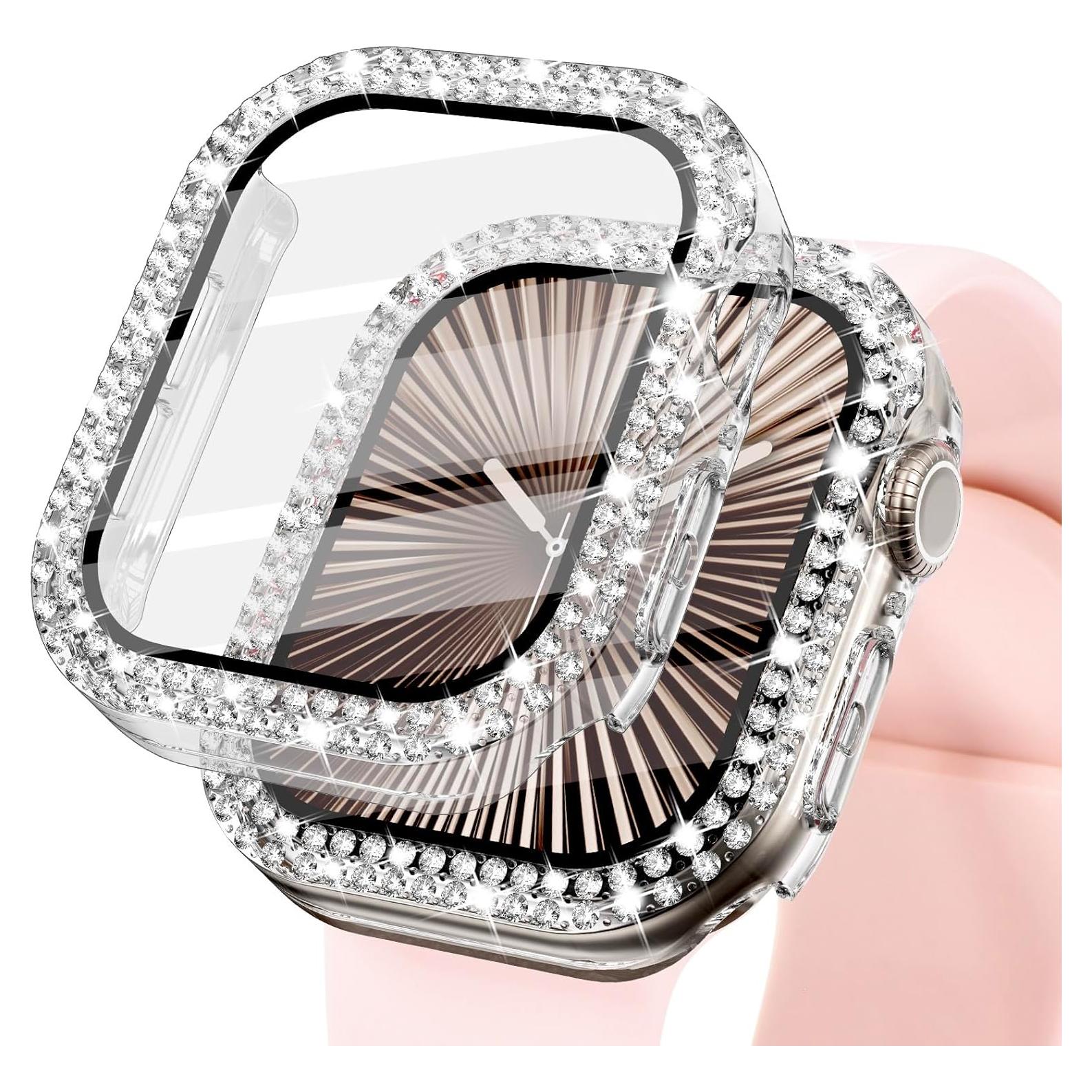 Funda Brillante KADES para Apple Watch 44mm con Protector