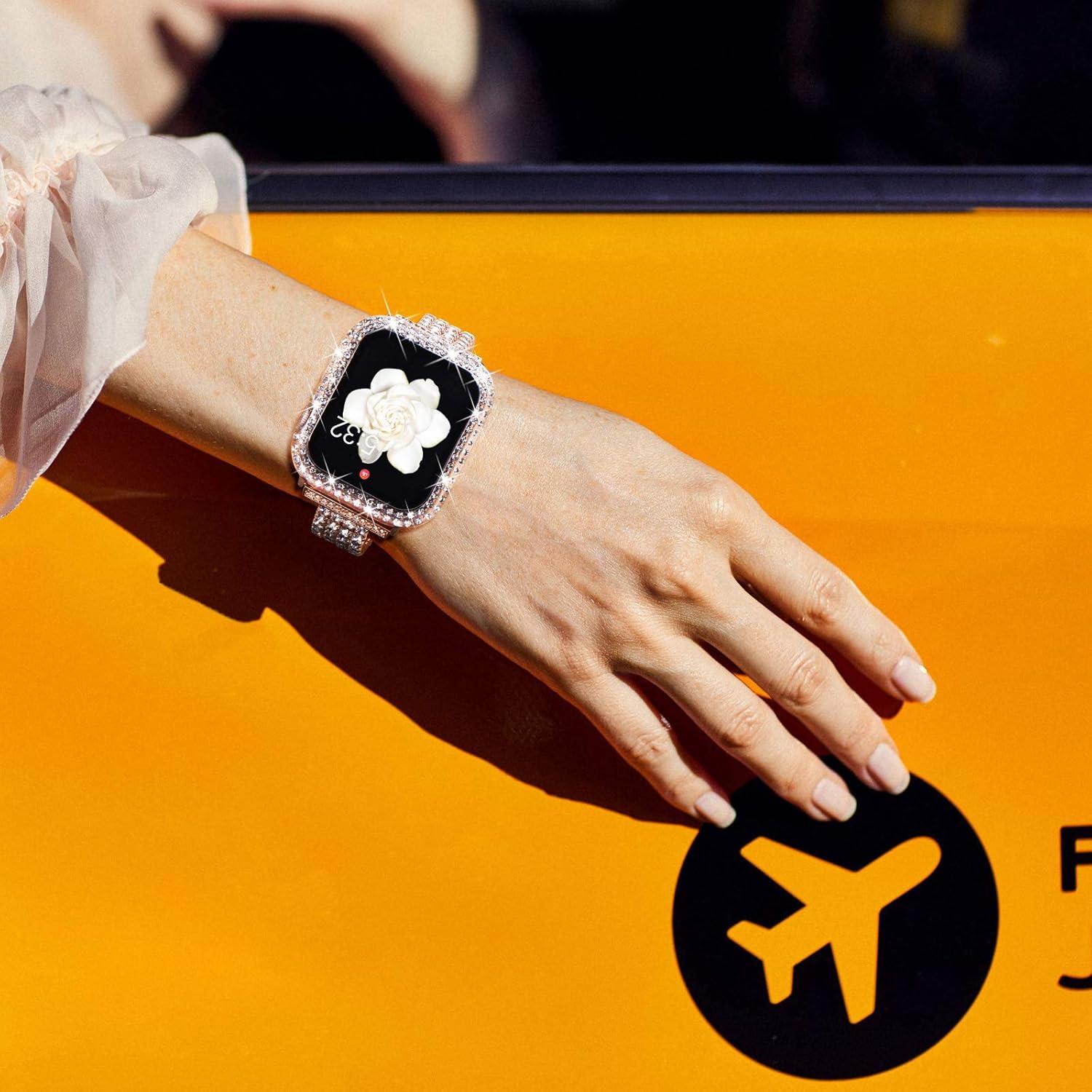 Funda Brillante KADES para Apple Watch 44mm con Protector