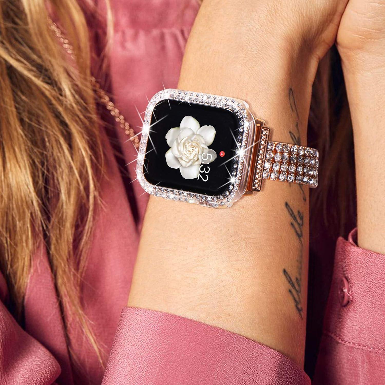 Funda Brillante KADES para Apple Watch 44mm con Protector