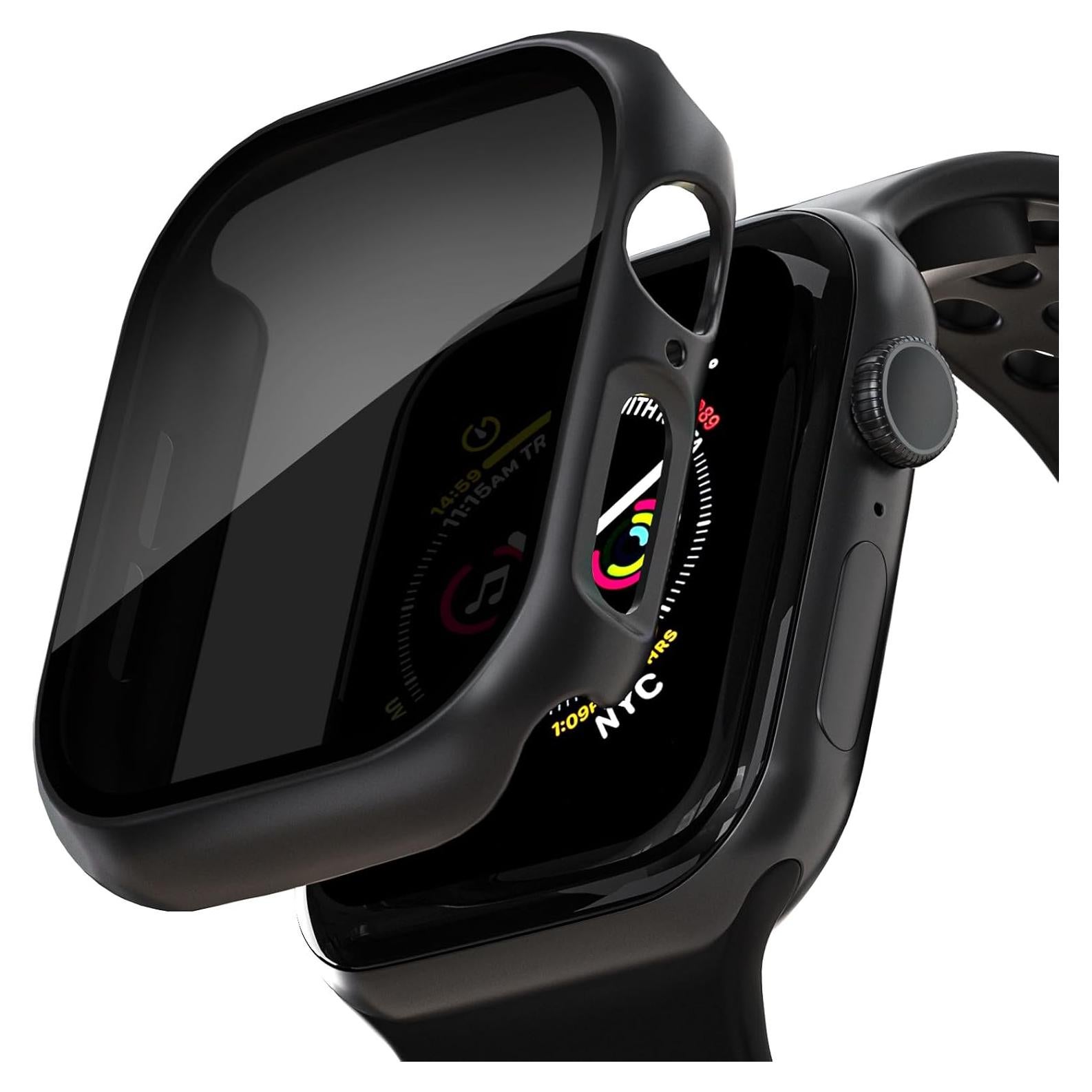 Funda de Privacidad para Apple Watch 46mm KUYUBMINYR - Negro
