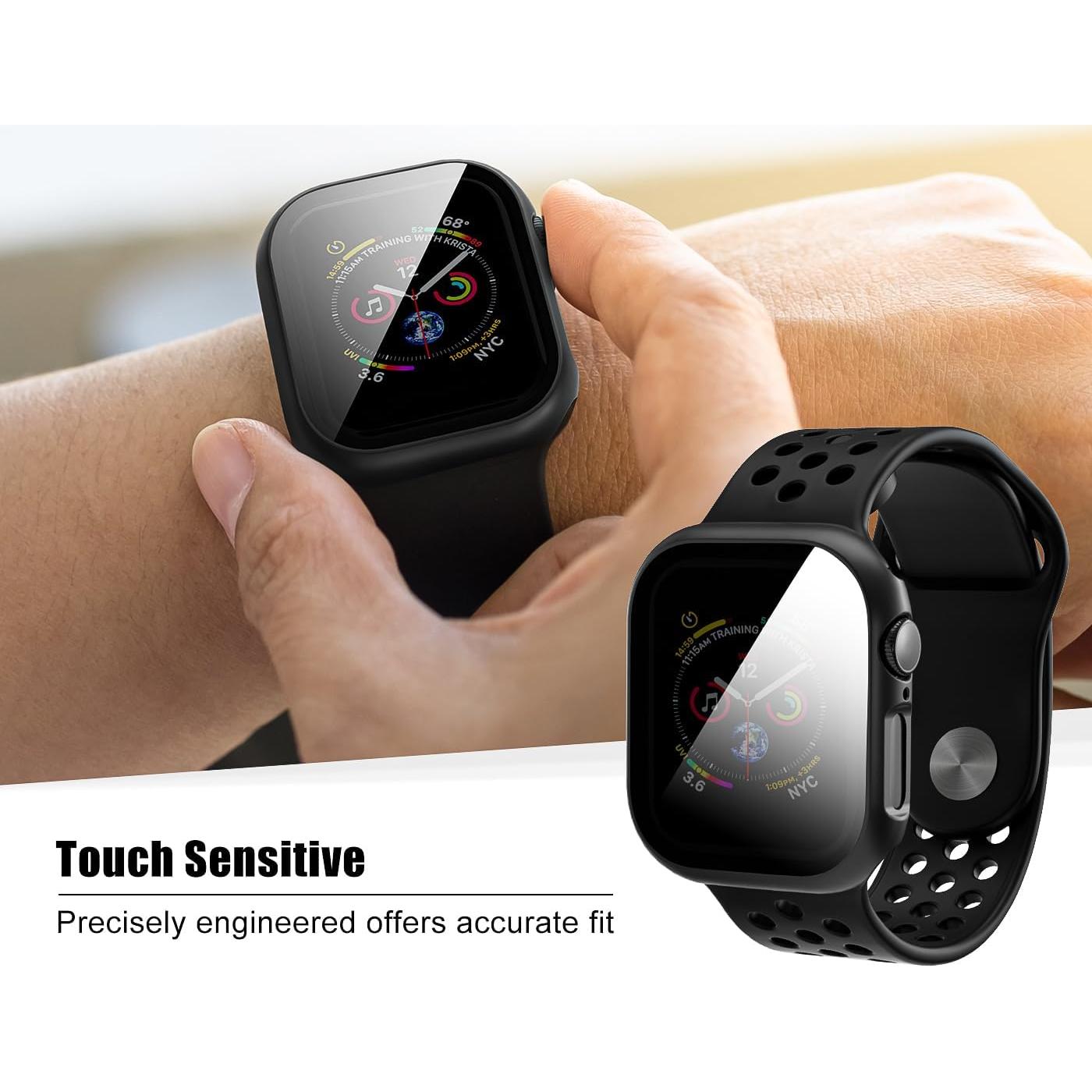 Funda de Privacidad para Apple Watch 46mm KUYUBMINYR - Negro