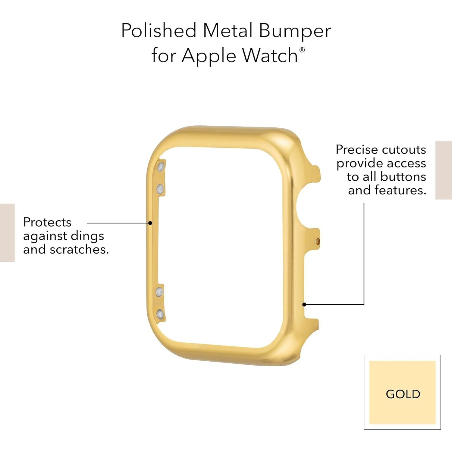 Bumper Protector Anne Klein para Apple Watch 44mm Tono Dorado