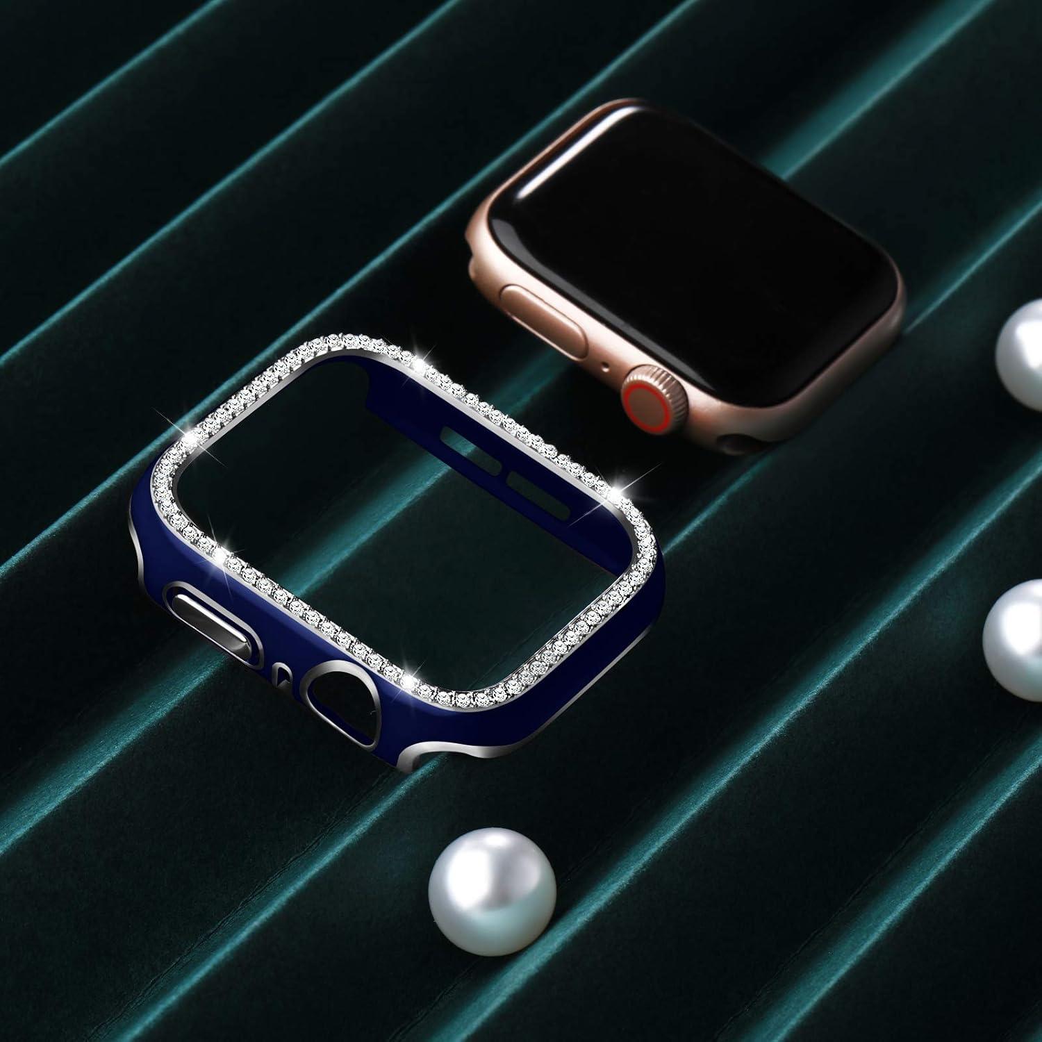 Funda Brillante ZAROTO para Apple Watch SE 38mm con Protector