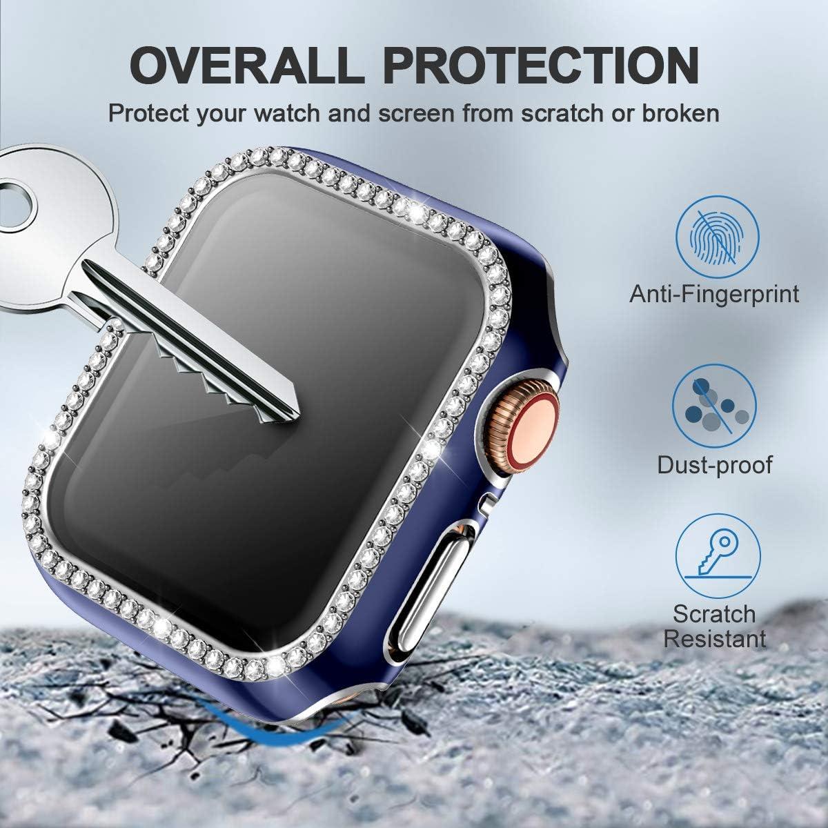 Funda Brillante ZAROTO para Apple Watch SE 38mm con Protector