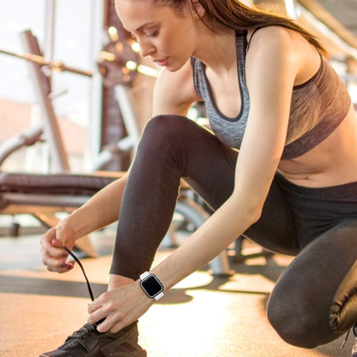 Funda Brillante ZAROTO para Apple Watch SE 38mm con Protector