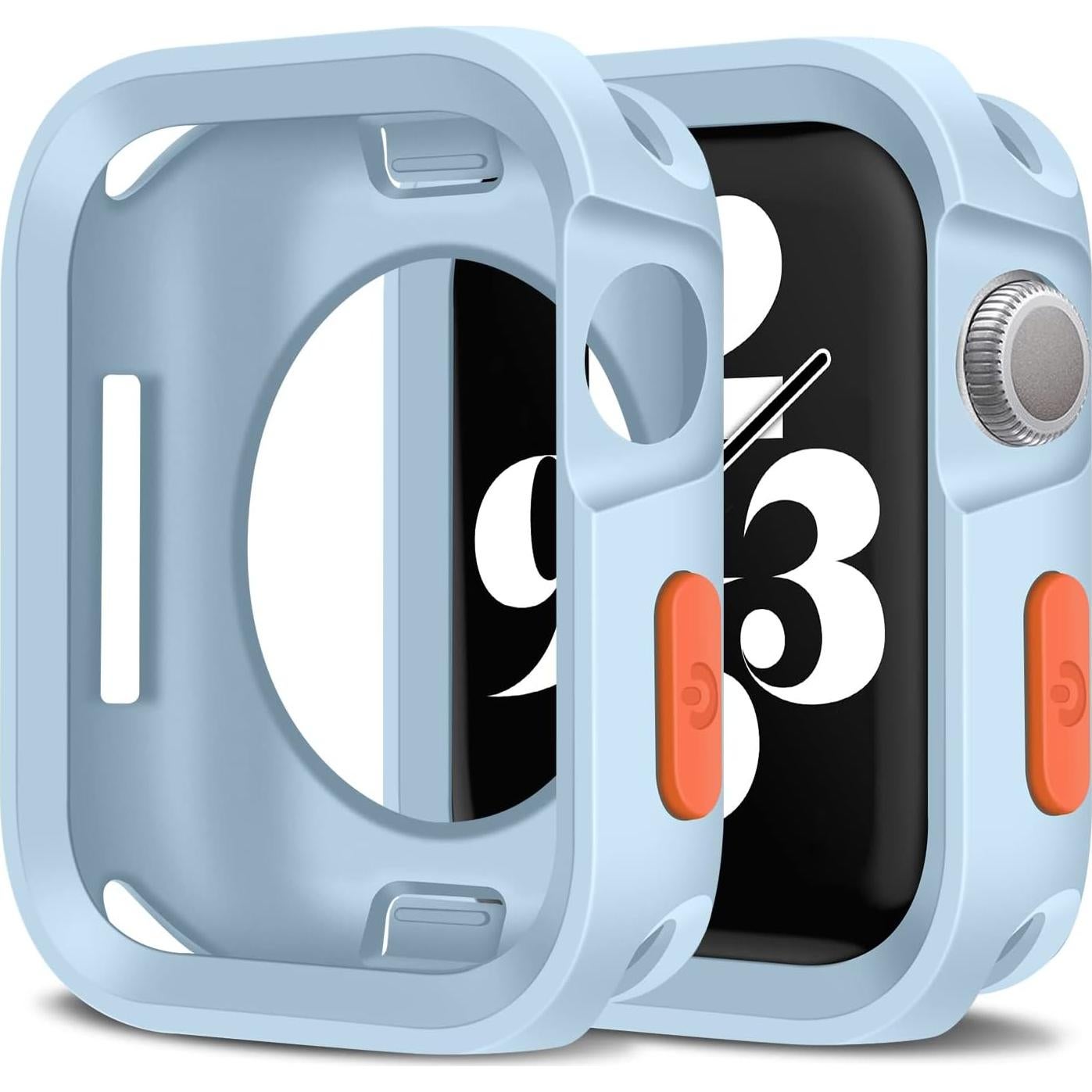 Funda Amizee para Apple Watch 44mm 45mm Azul Claro TPU