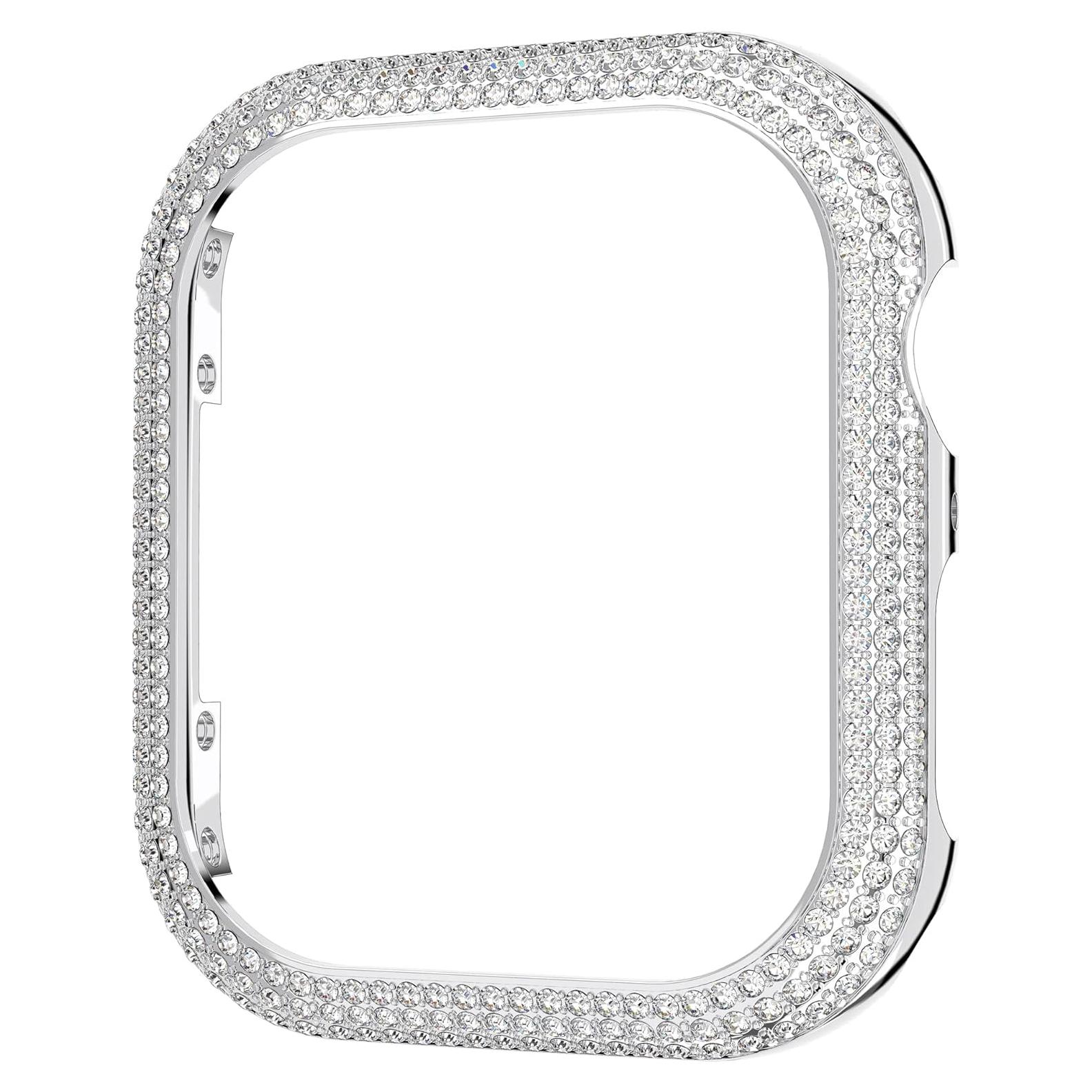 Funda Brillante Swarovski para Apple Watch 41 mm Plateada