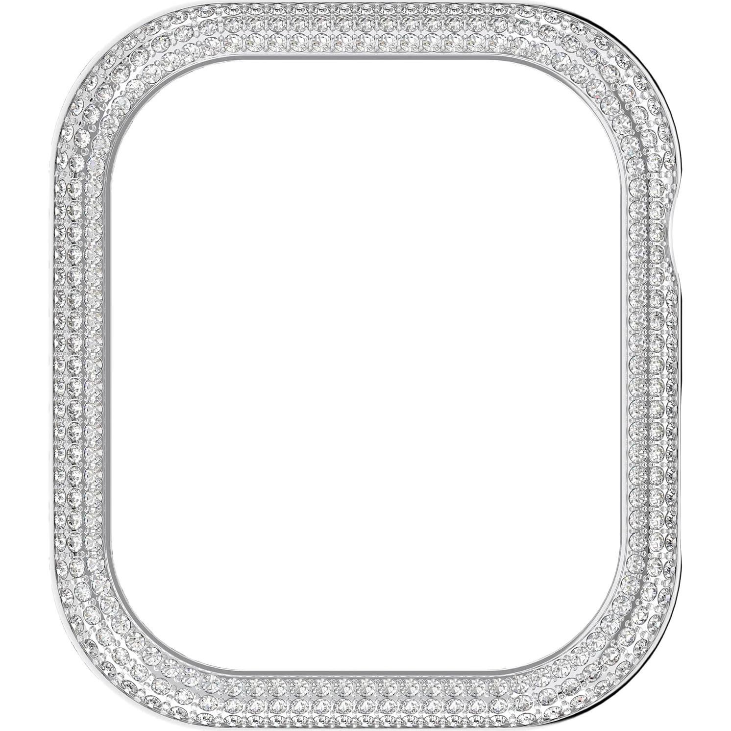 Funda Brillante Swarovski para Apple Watch 41 mm Plateada