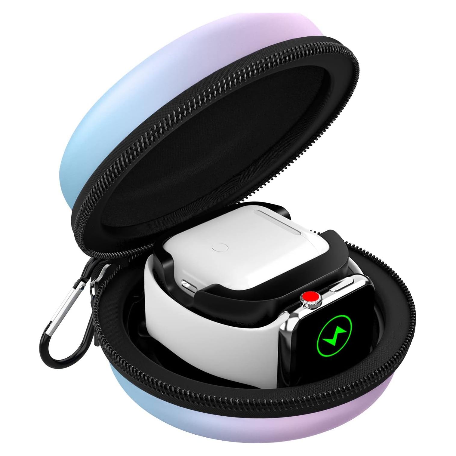 Caja de Almacenamiento MoKo para Apple Watch y AirPods - Azul Gradiente