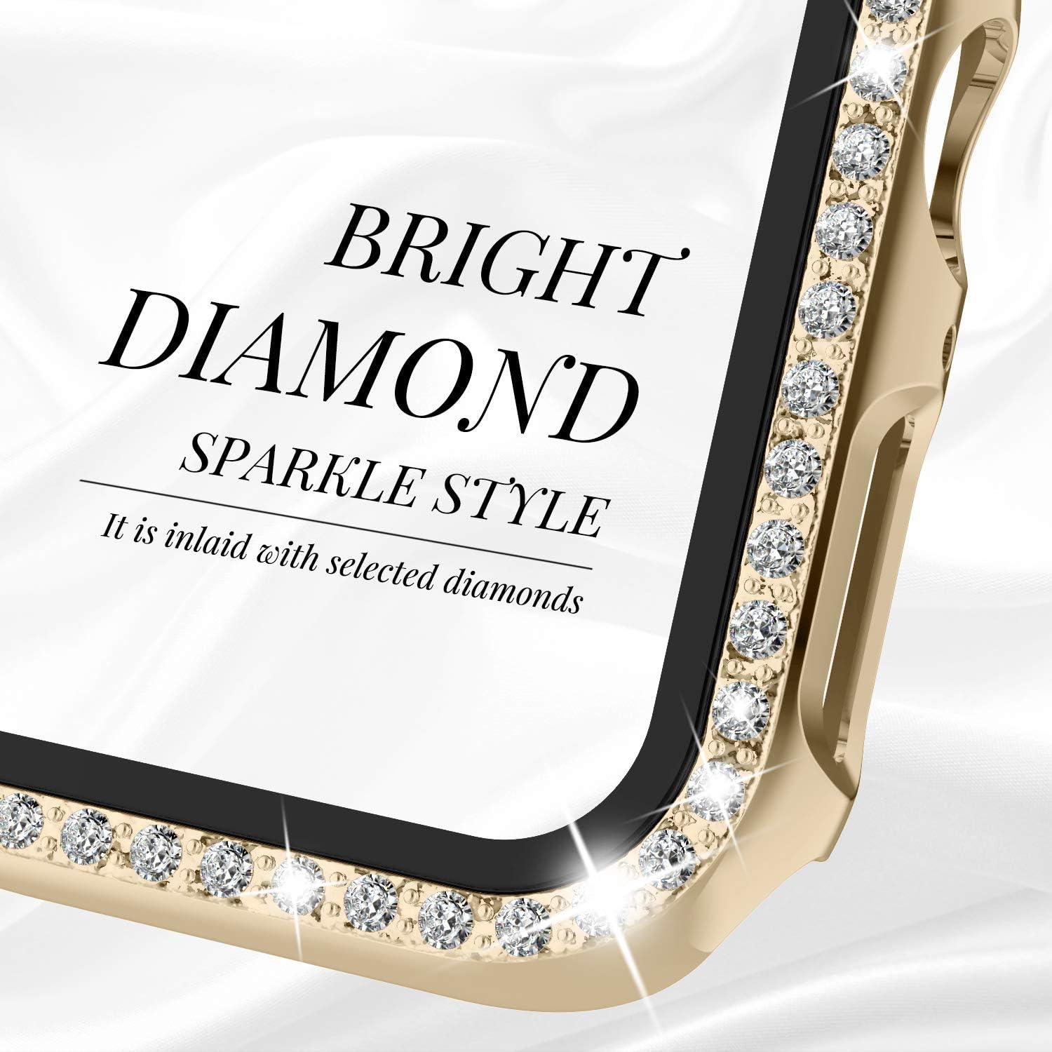 Funda Protectora Recoppa para Apple Watch 42mm con Diamantes