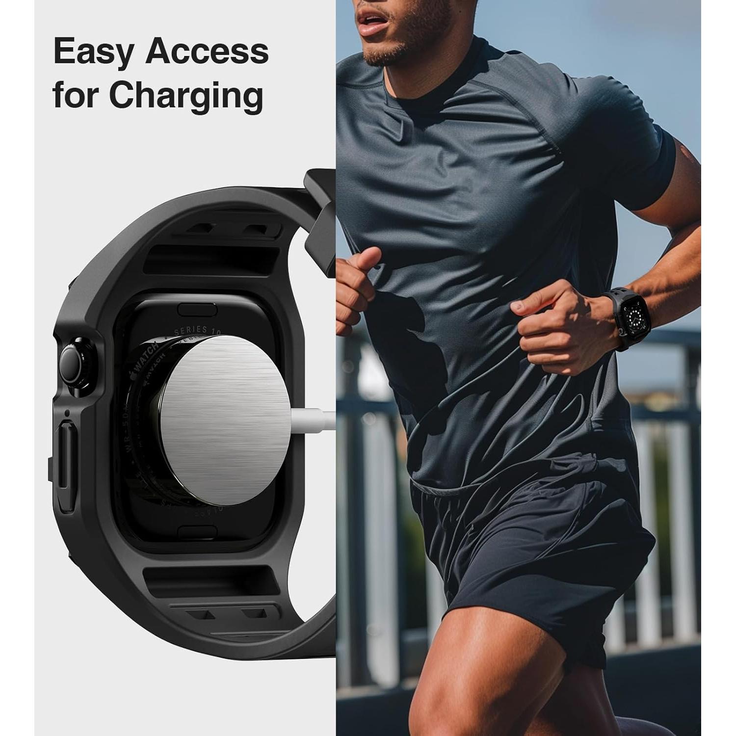 Banda Deportiva Nereides para Apple Watch 44/45mm - Negro