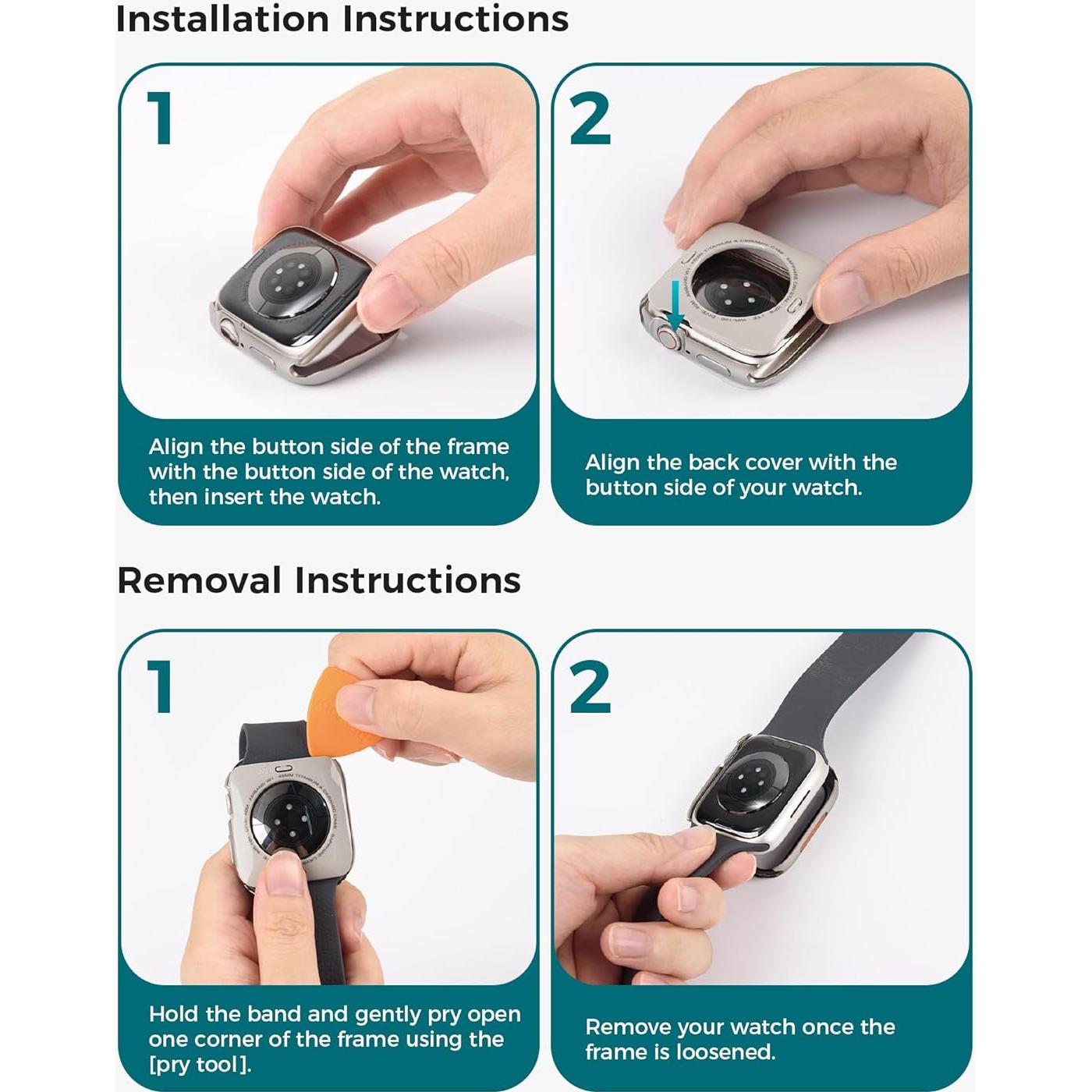 Funda de Metal Goton para Apple Watch 46mm Series 11/10