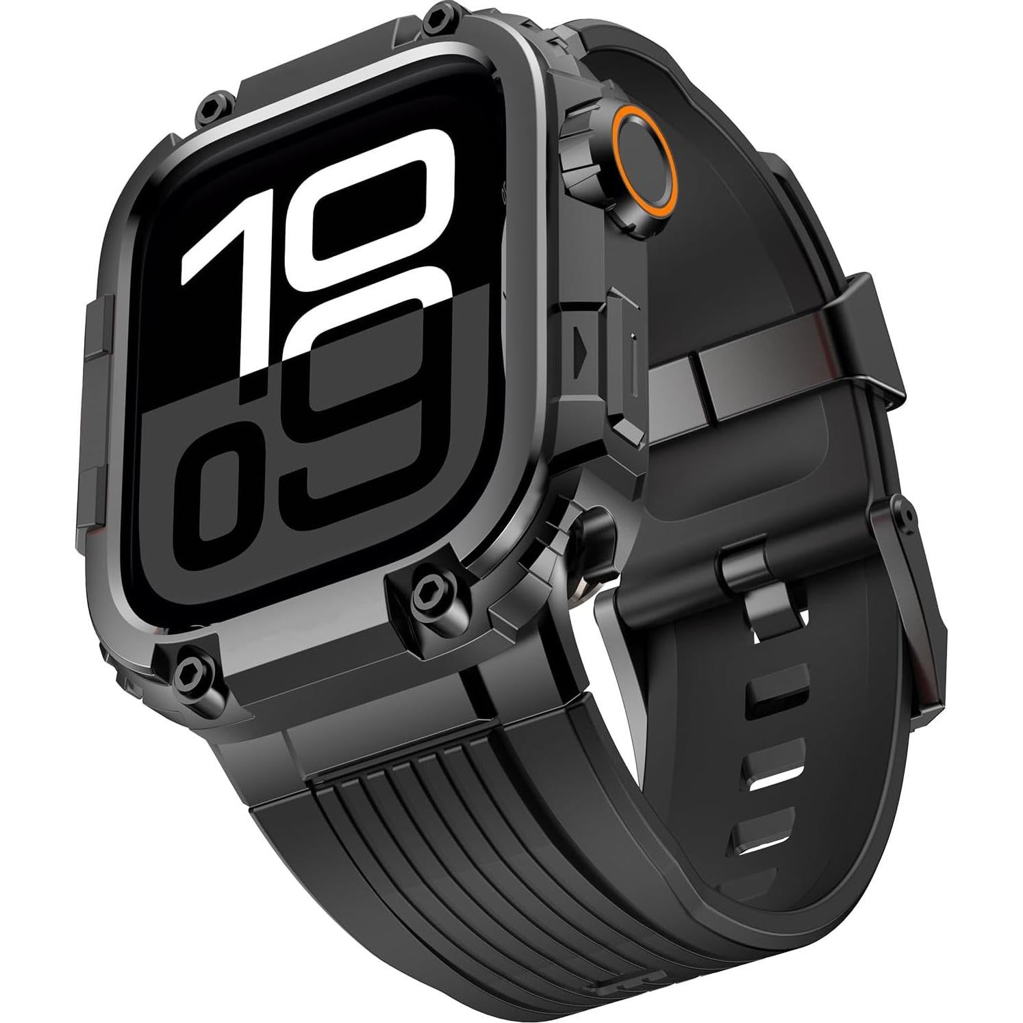 Funda de Metal Amizee para Apple Watch Series 11/10 46mm Negra