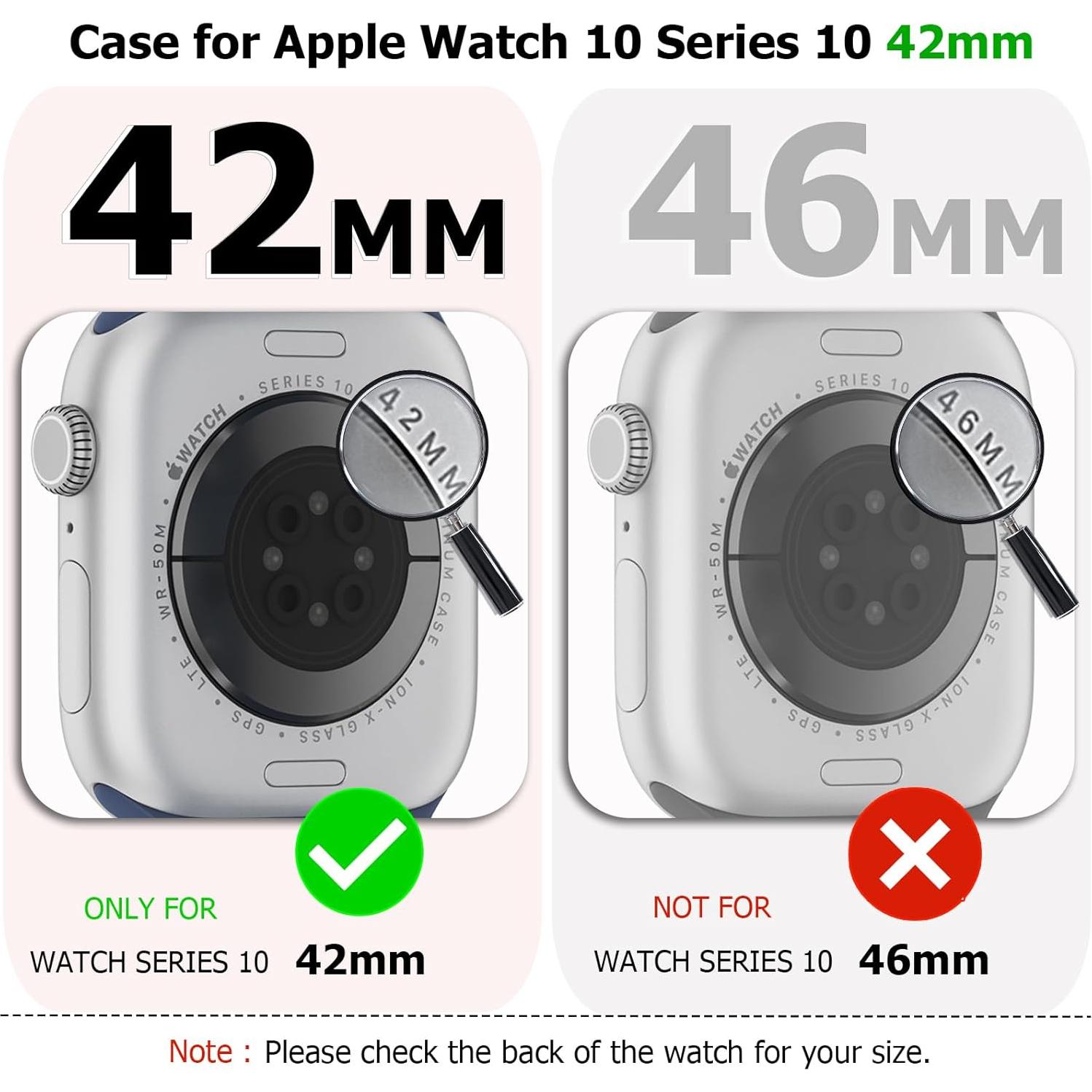 Funda Brillante RICHONE para Apple Watch 42mm Series 10/11 - 12 Colores