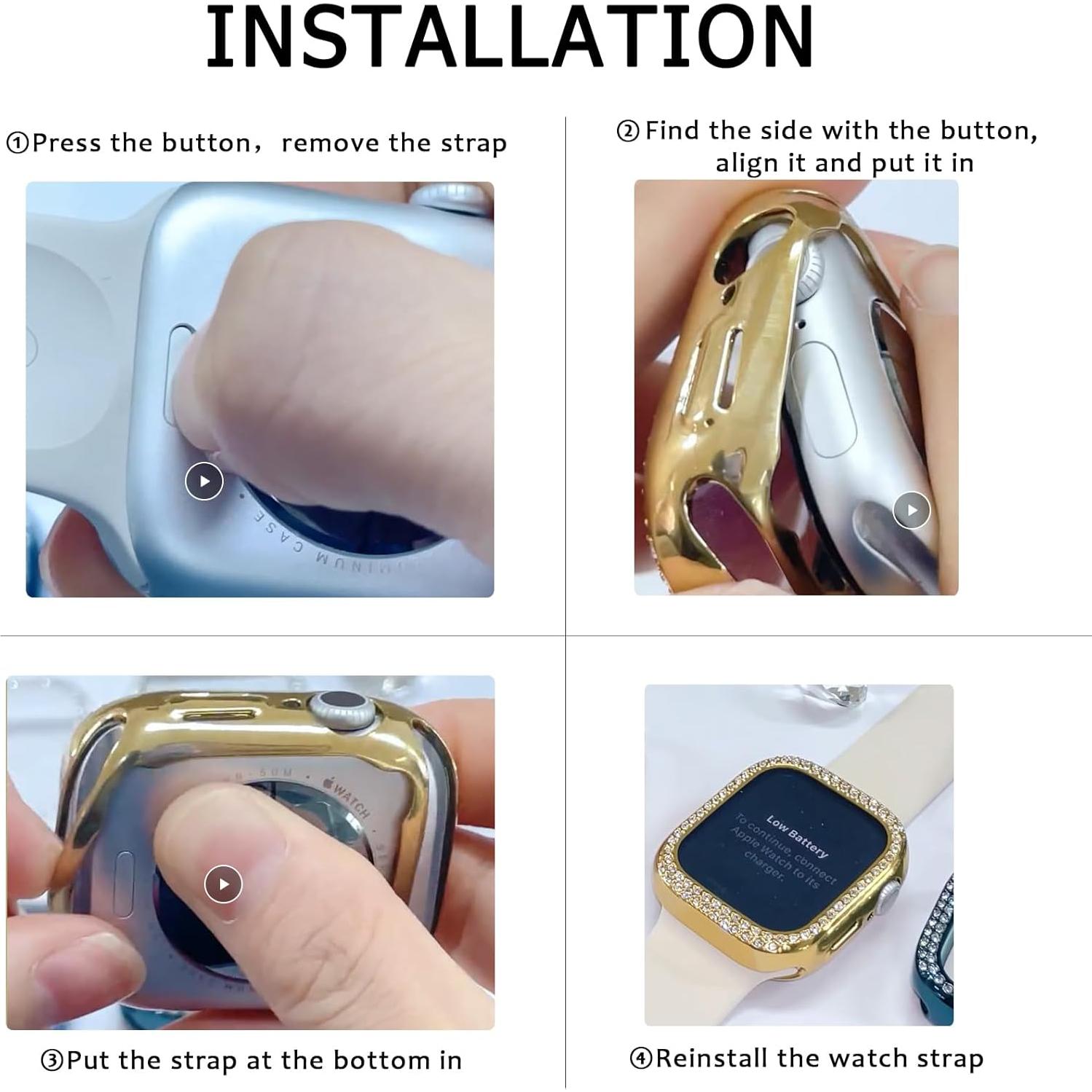 Funda Brillante RICHONE para Apple Watch 42mm Series 10/11 - 12 Colores