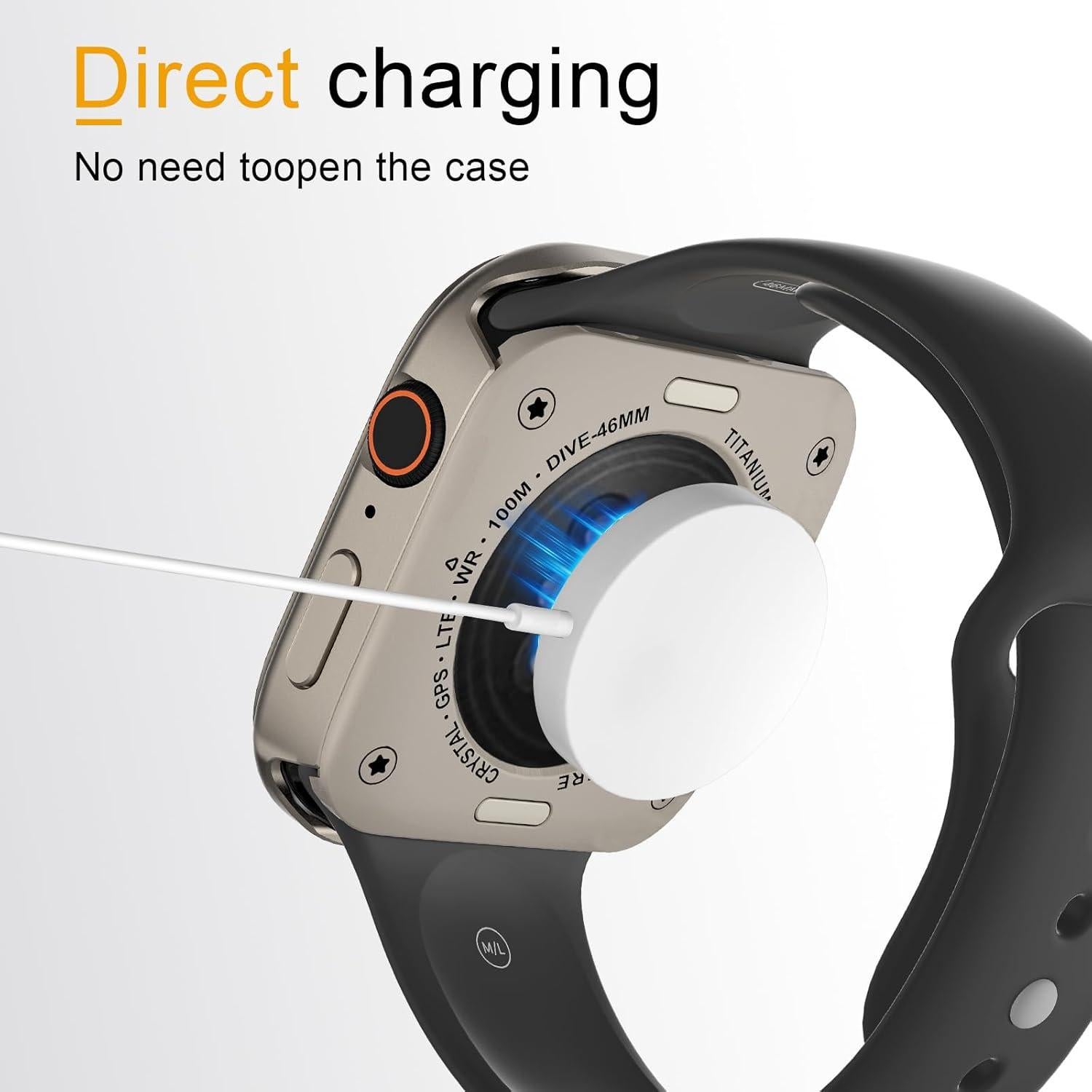 Funda de Aluminio SDOCEBF para Apple Watch 46mm - Protección Ultra Fina