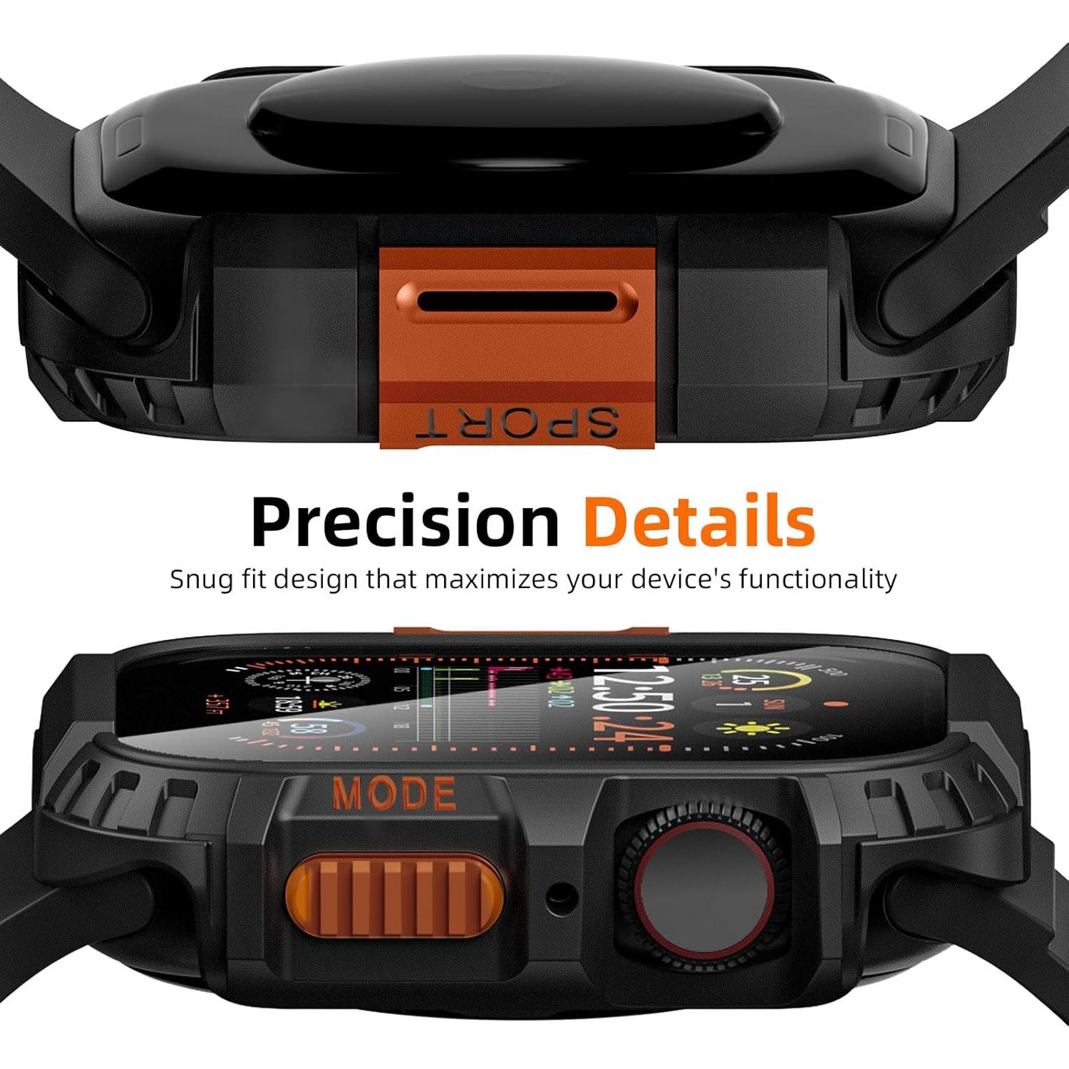 Funda Impermeable Zumyzu para Apple Watch 46mm con Protector