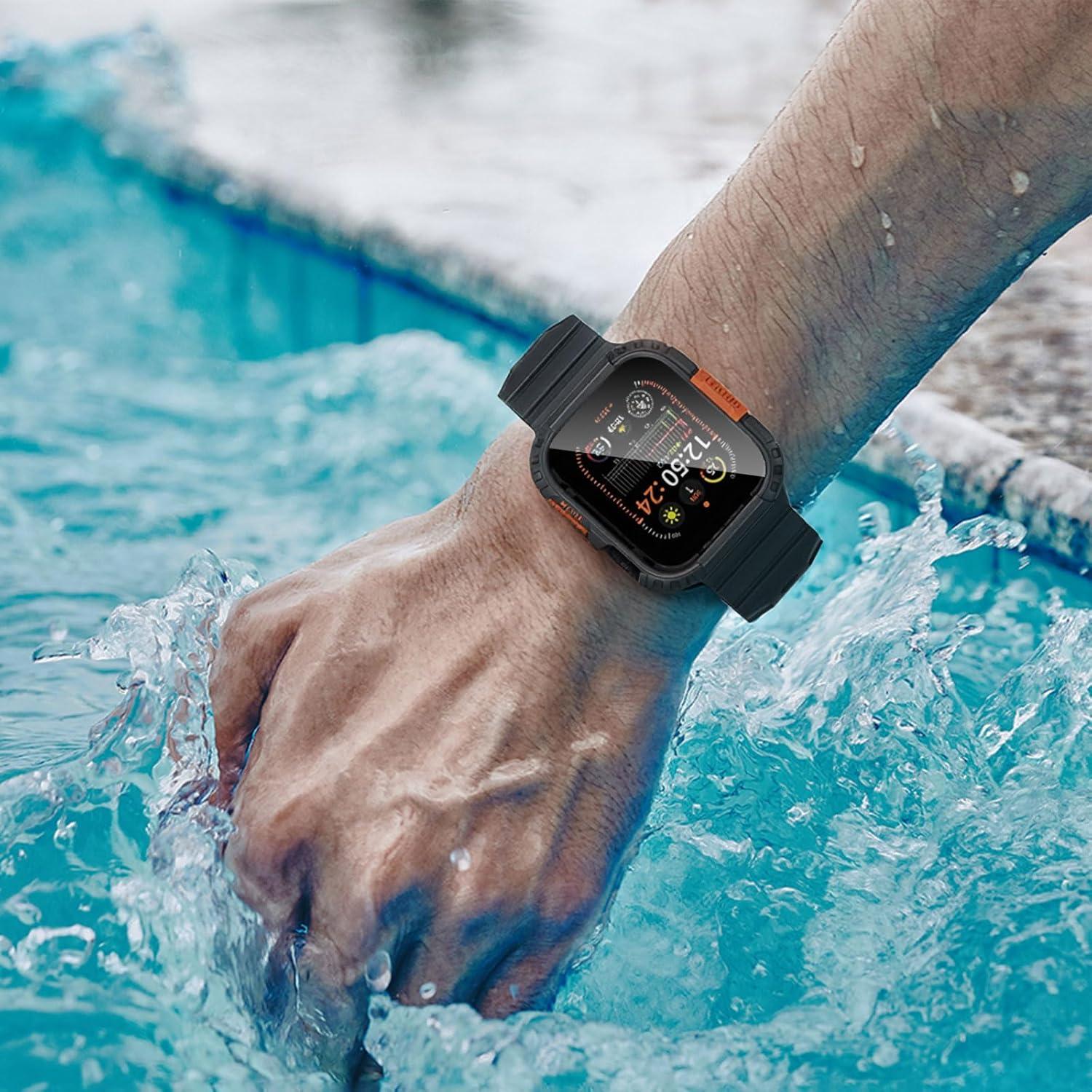 Funda Impermeable Zumyzu para Apple Watch 46mm con Protector