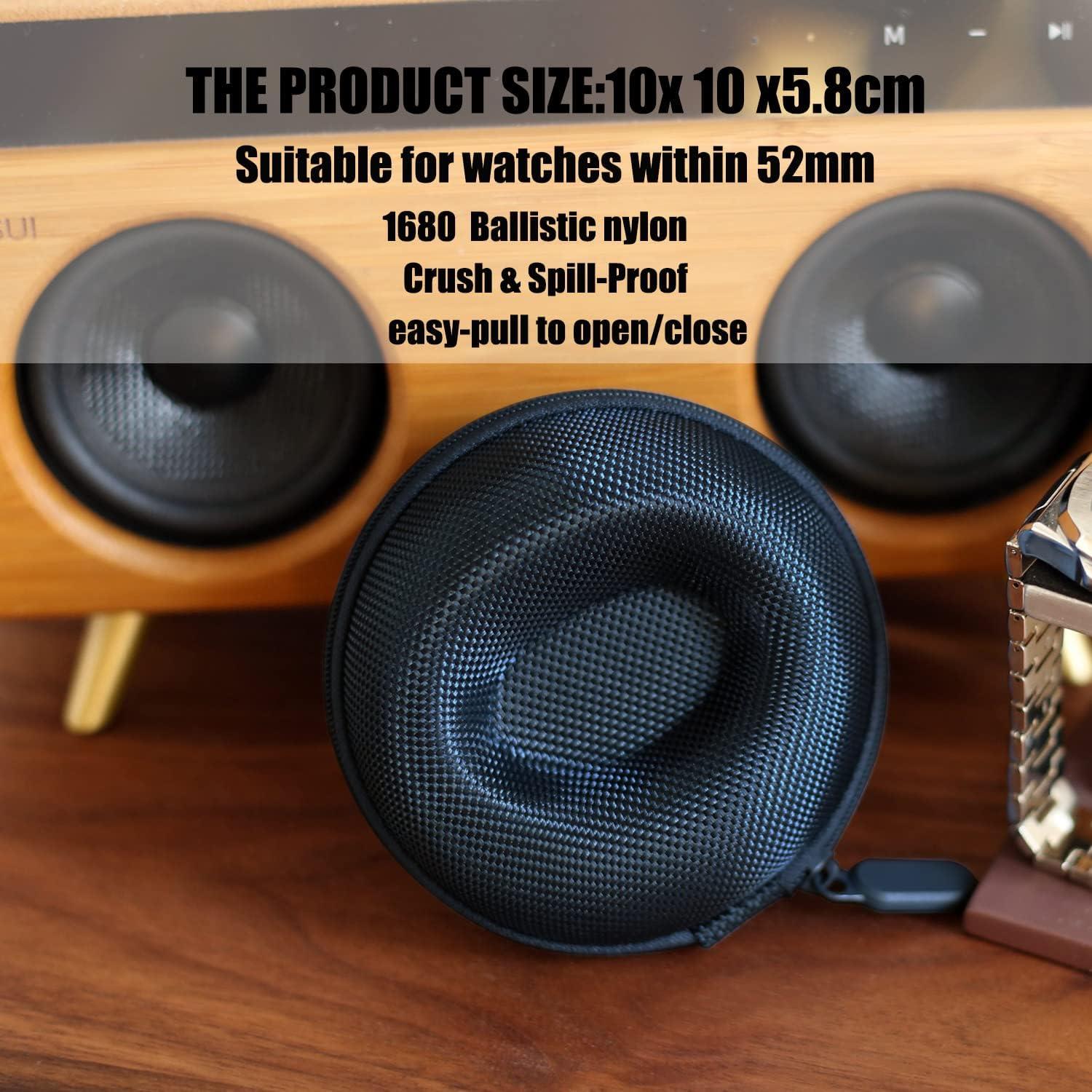 Estuche de viaje para reloj Besforu azul portátil 1 slot