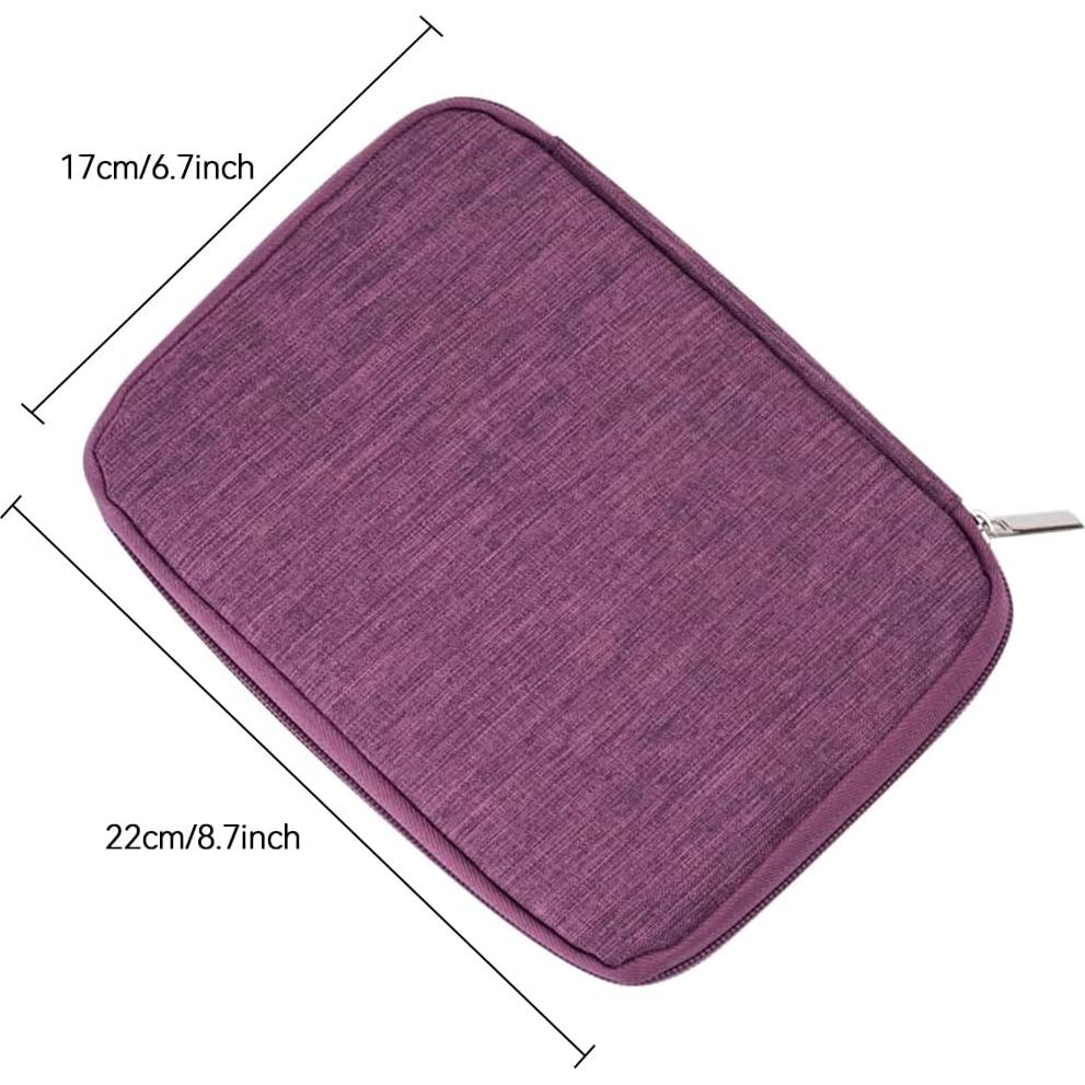 Organizador de Correas de Reloj Impermeable Nylon Púrpura 22x17cm