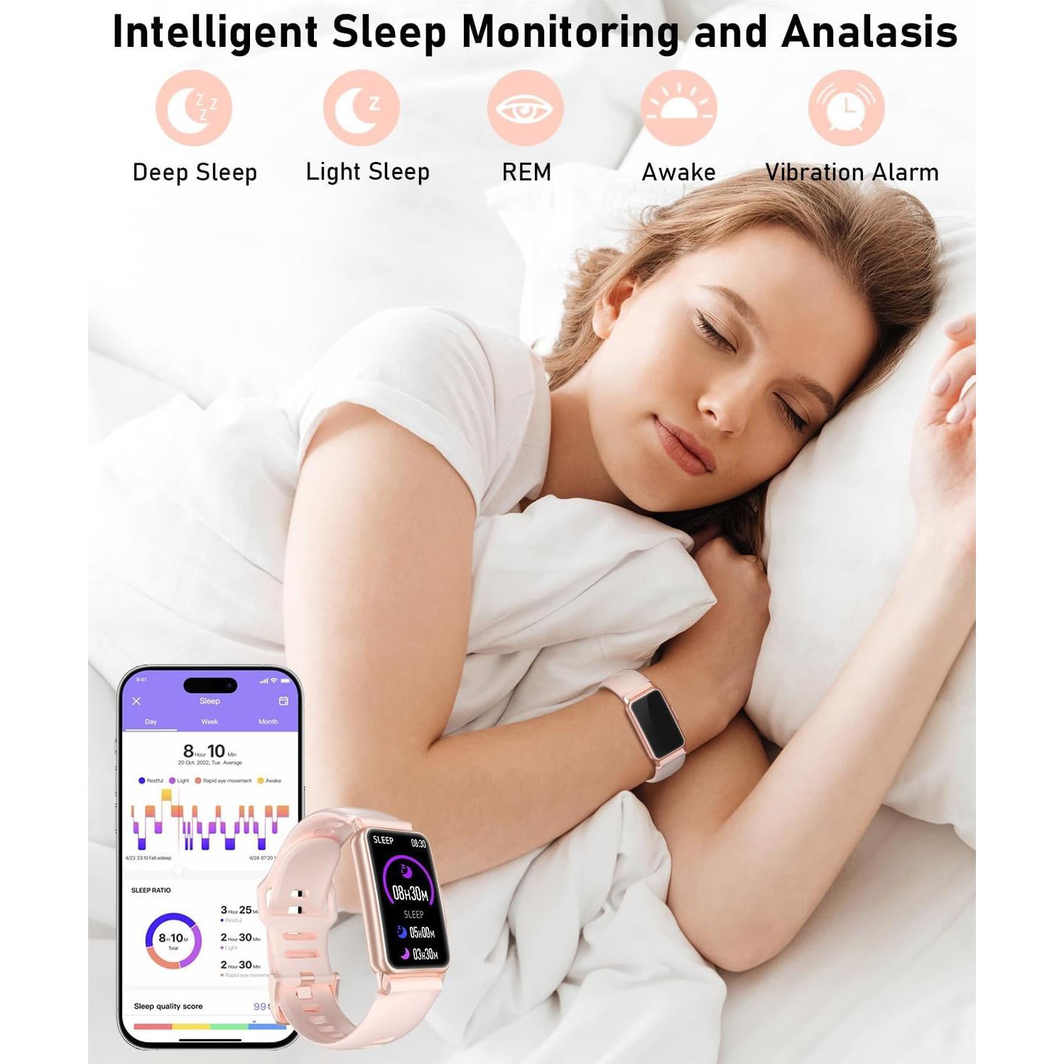 Reloj Inteligente Bestinn de Fitness Rosa 1.47" Monitoreo Salud