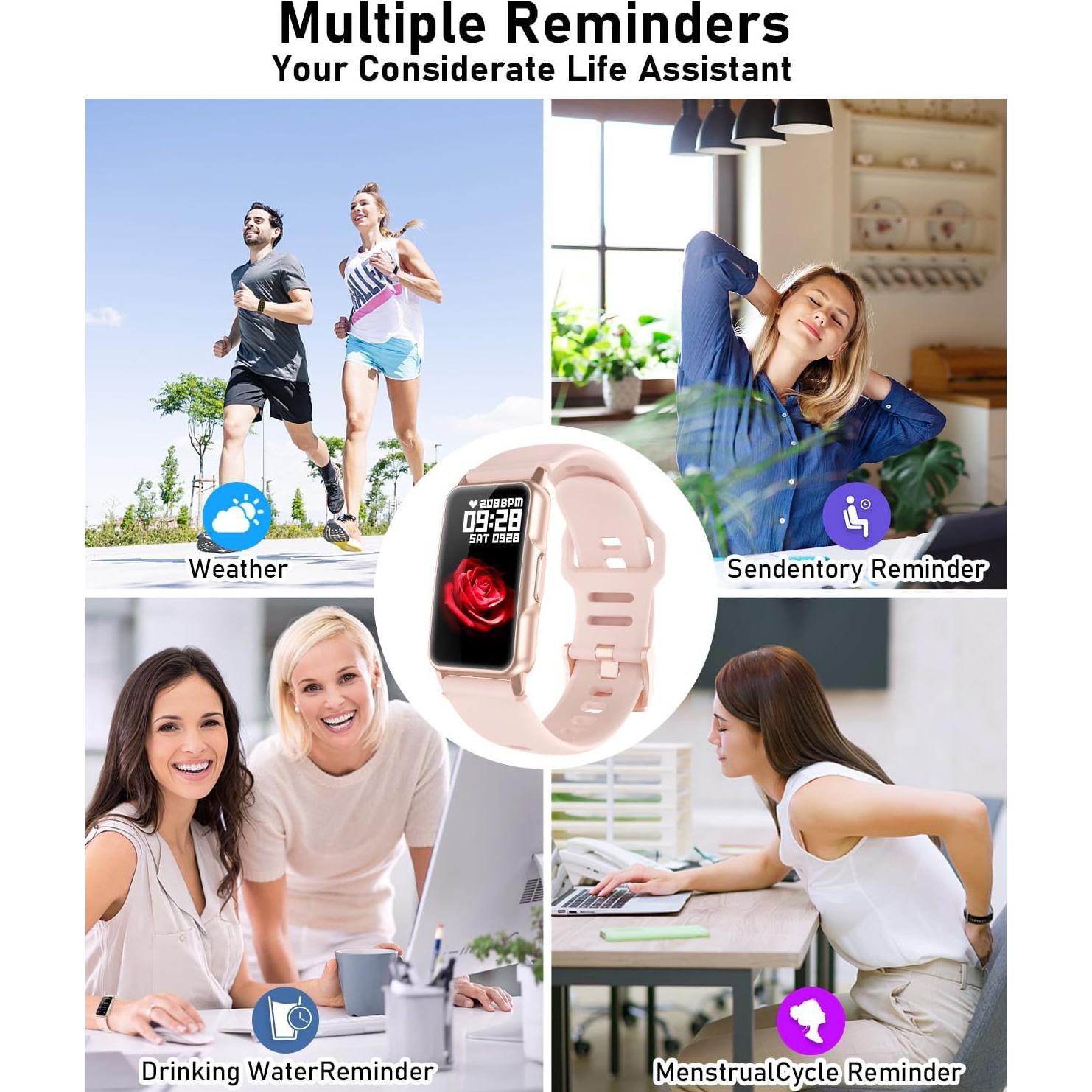 Reloj Inteligente Bestinn de Fitness Rosa 1.47" Monitoreo Salud