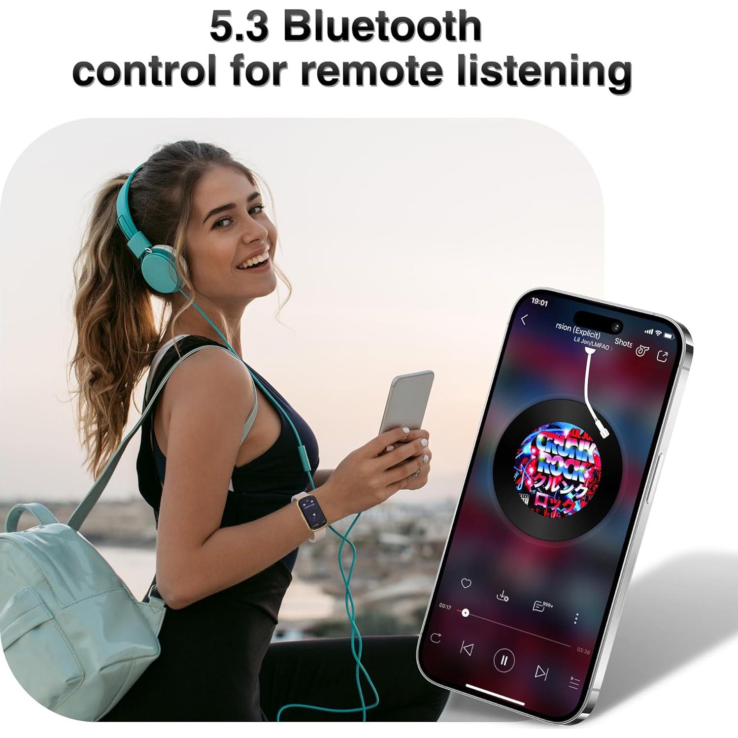 Reloj Inteligente RLQA Fitness con Monitor de Salud 24/7