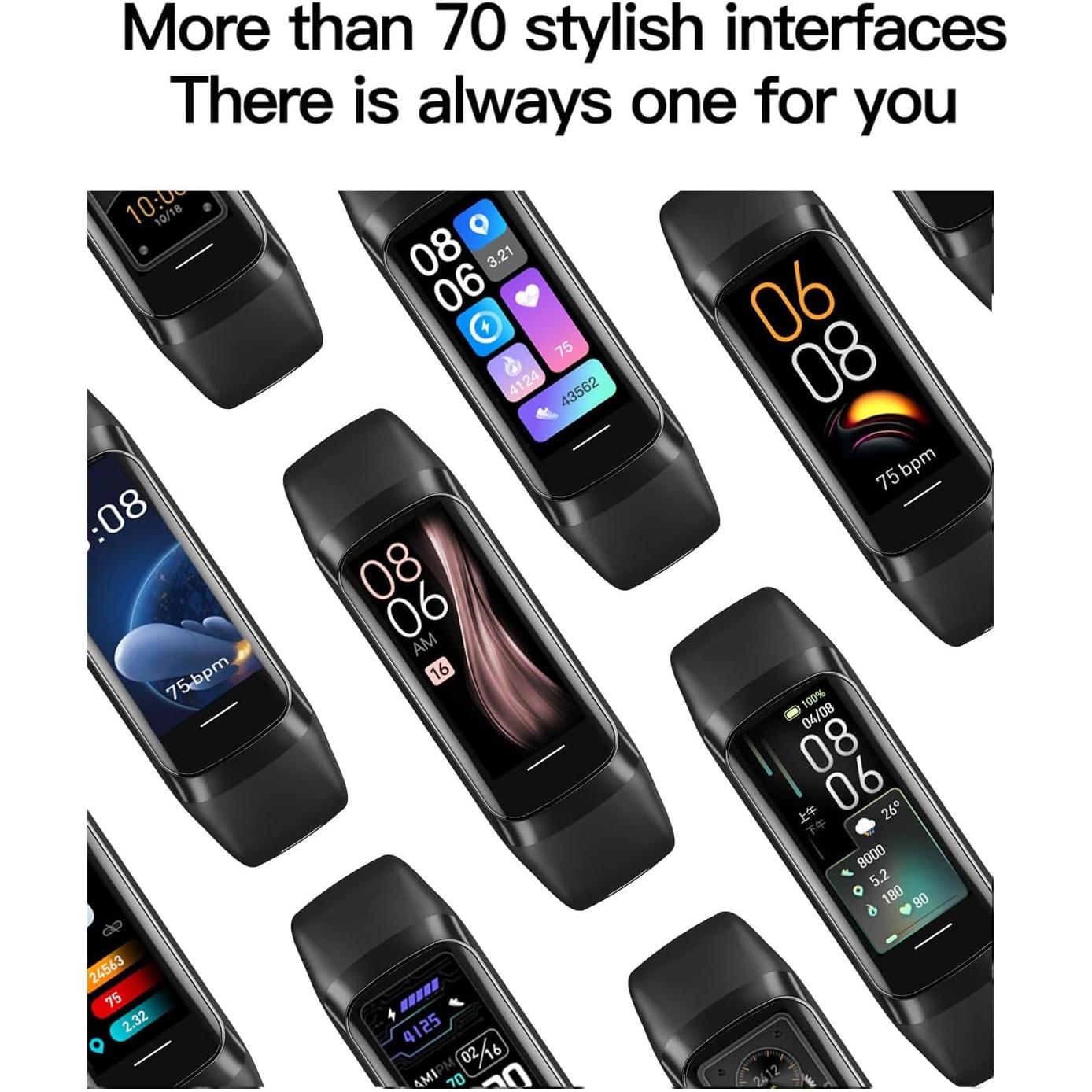 Reloj Inteligente Fitness INTPIHP con Pantalla AMOLED 1.1"