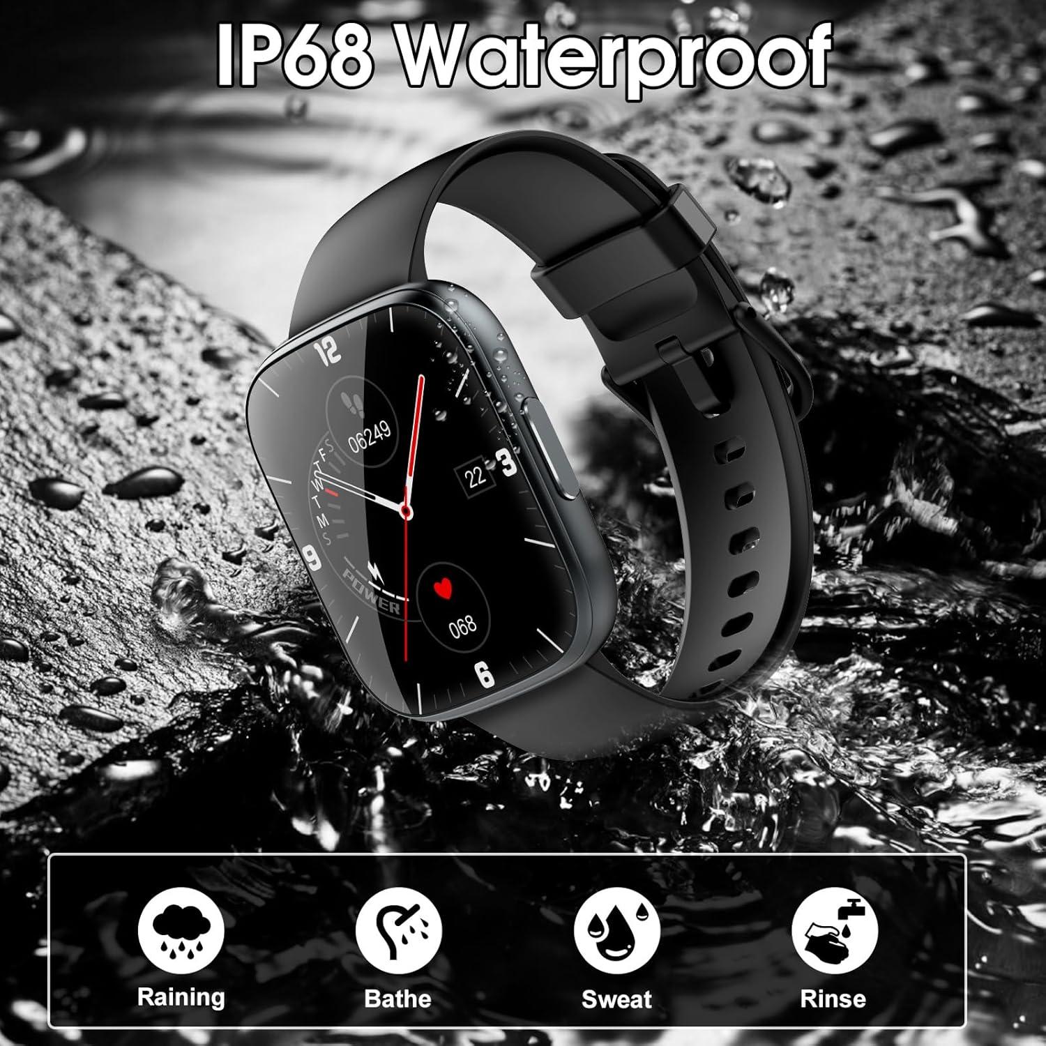 Reloj Inteligente Puqo T80 Pantalla Táctil 1.95" IP68 Fitness