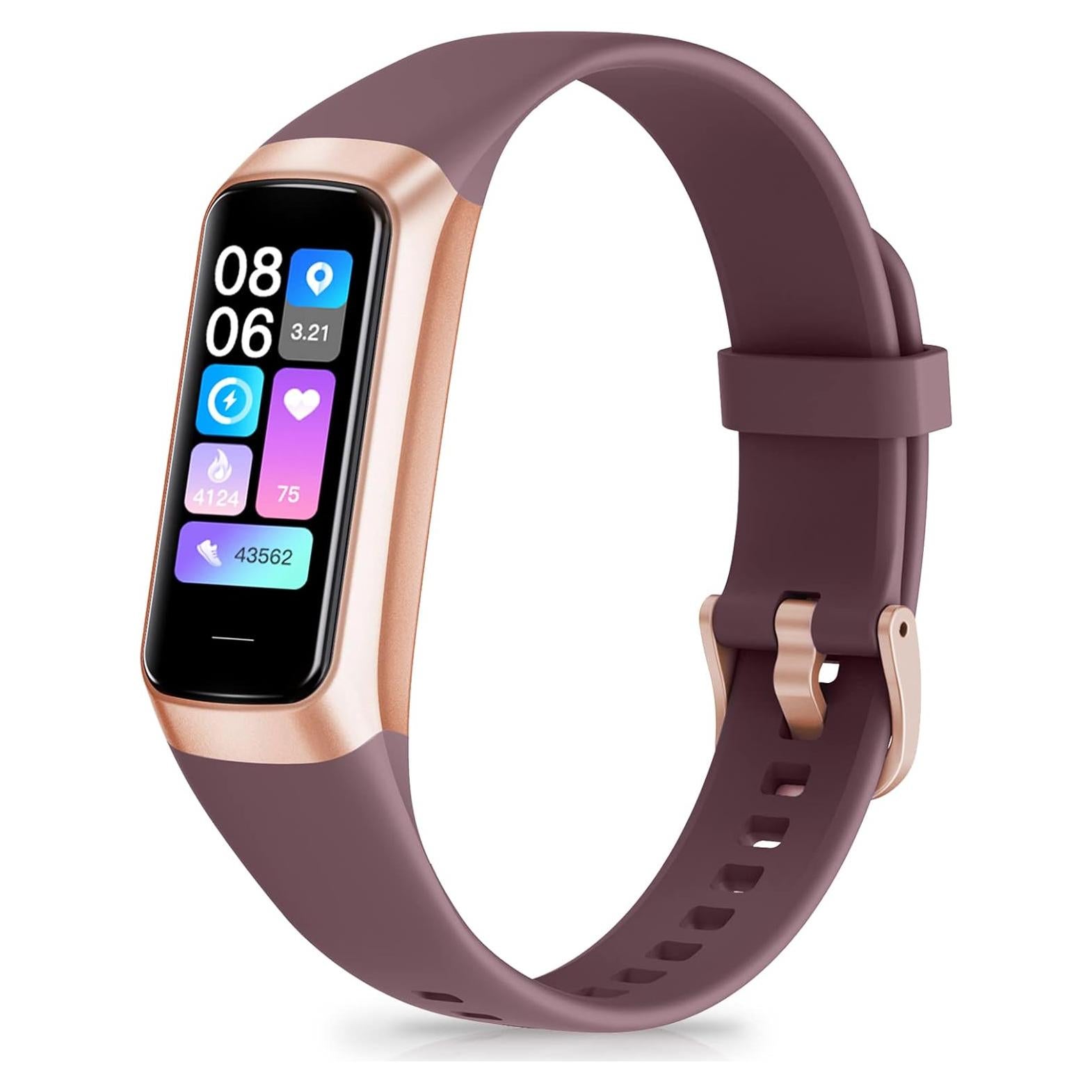 Rastreador de Fitness Zeacool Burdeos con Monitor de Salud 24/7
