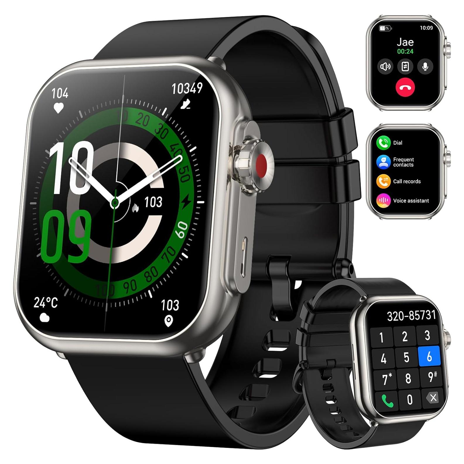 Reloj Inteligente QONBINK K62 1.85" HD Fitness IP68 Negro