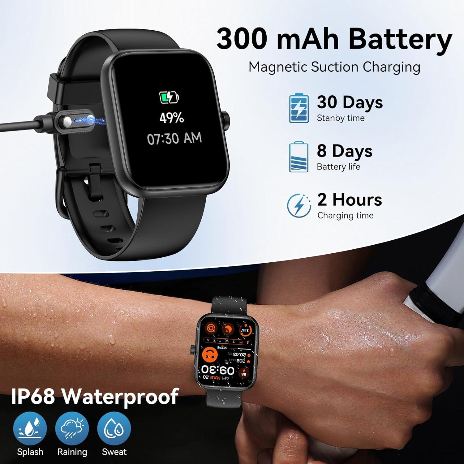 Reloj Inteligente Mikego IDW25 con Alexa, Pantalla HD 1.83"