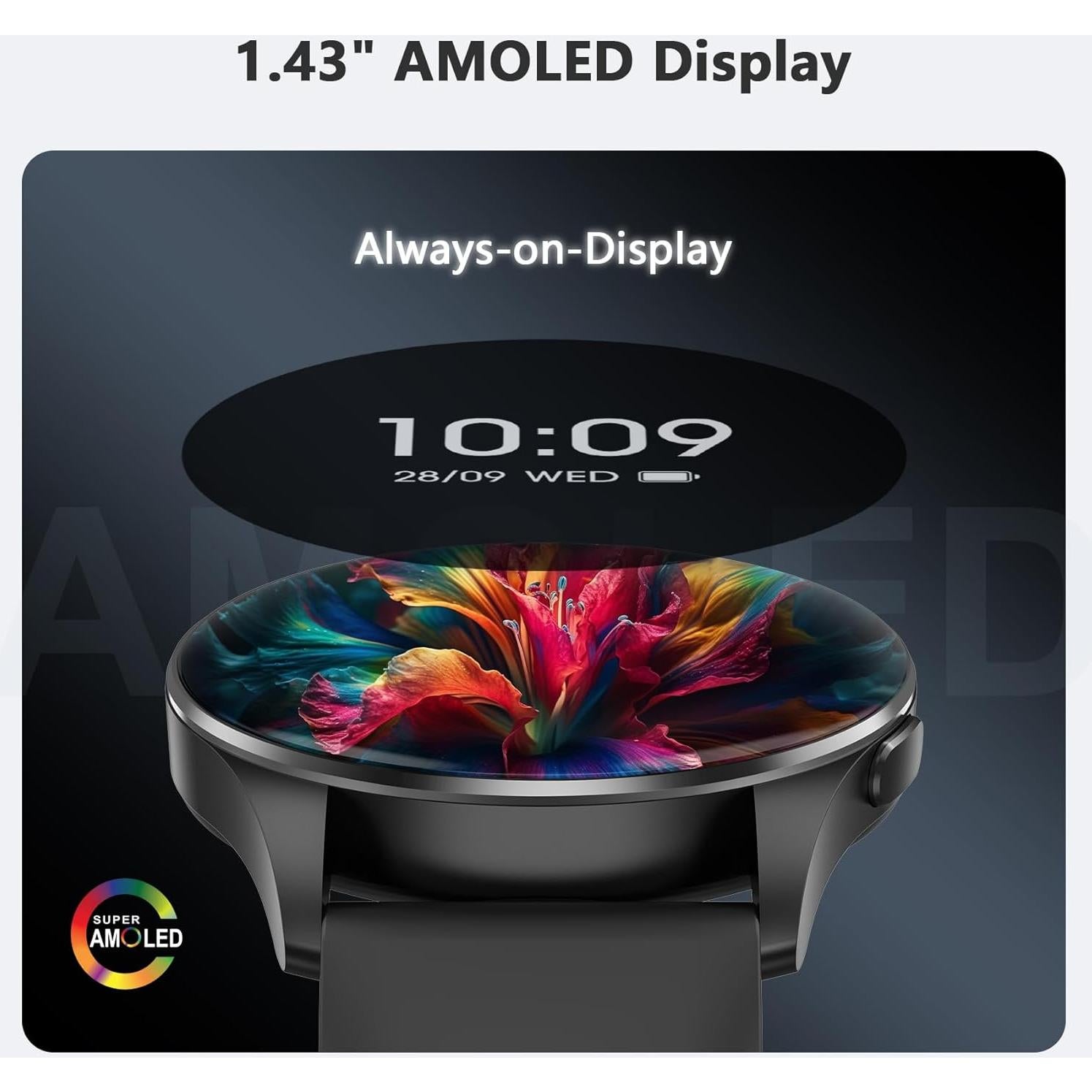 Reloj Inteligente Blackview W40 Unisex con Llamadas y Salud