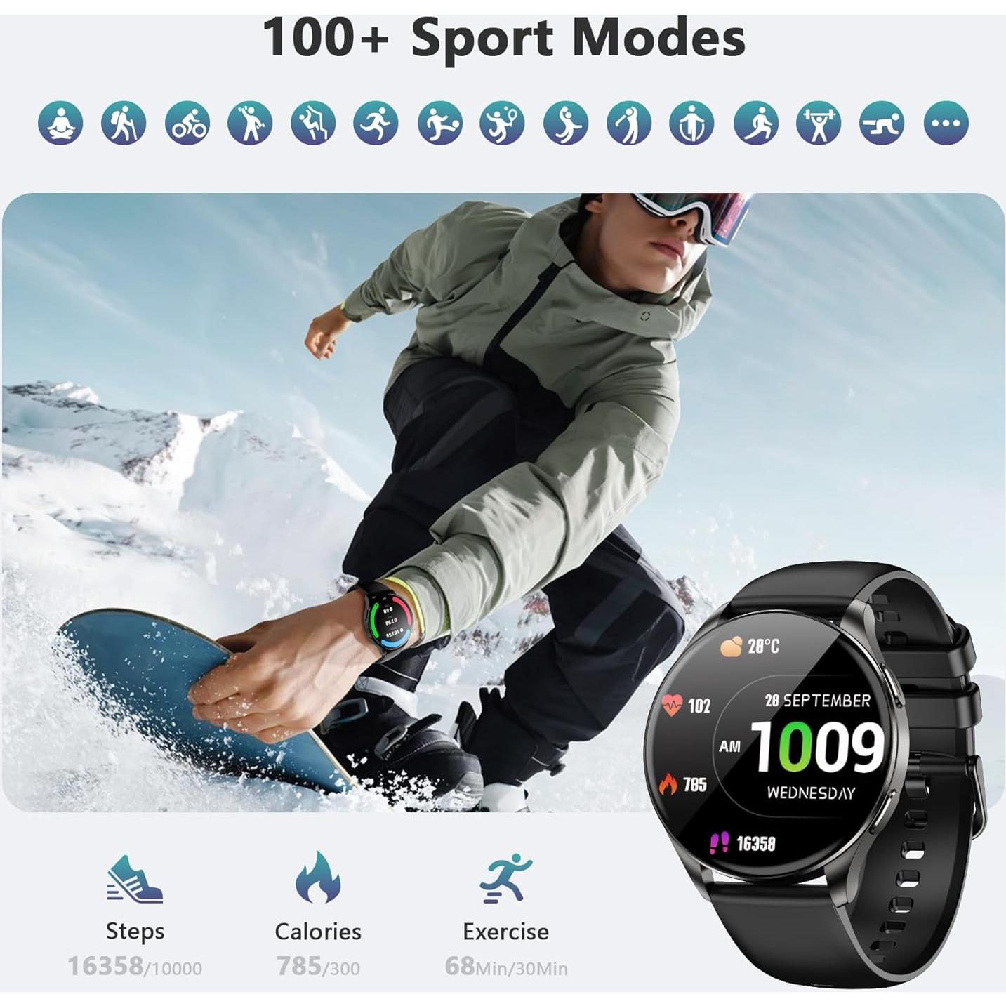 Reloj Inteligente Blackview W40 Unisex con Llamadas y Salud