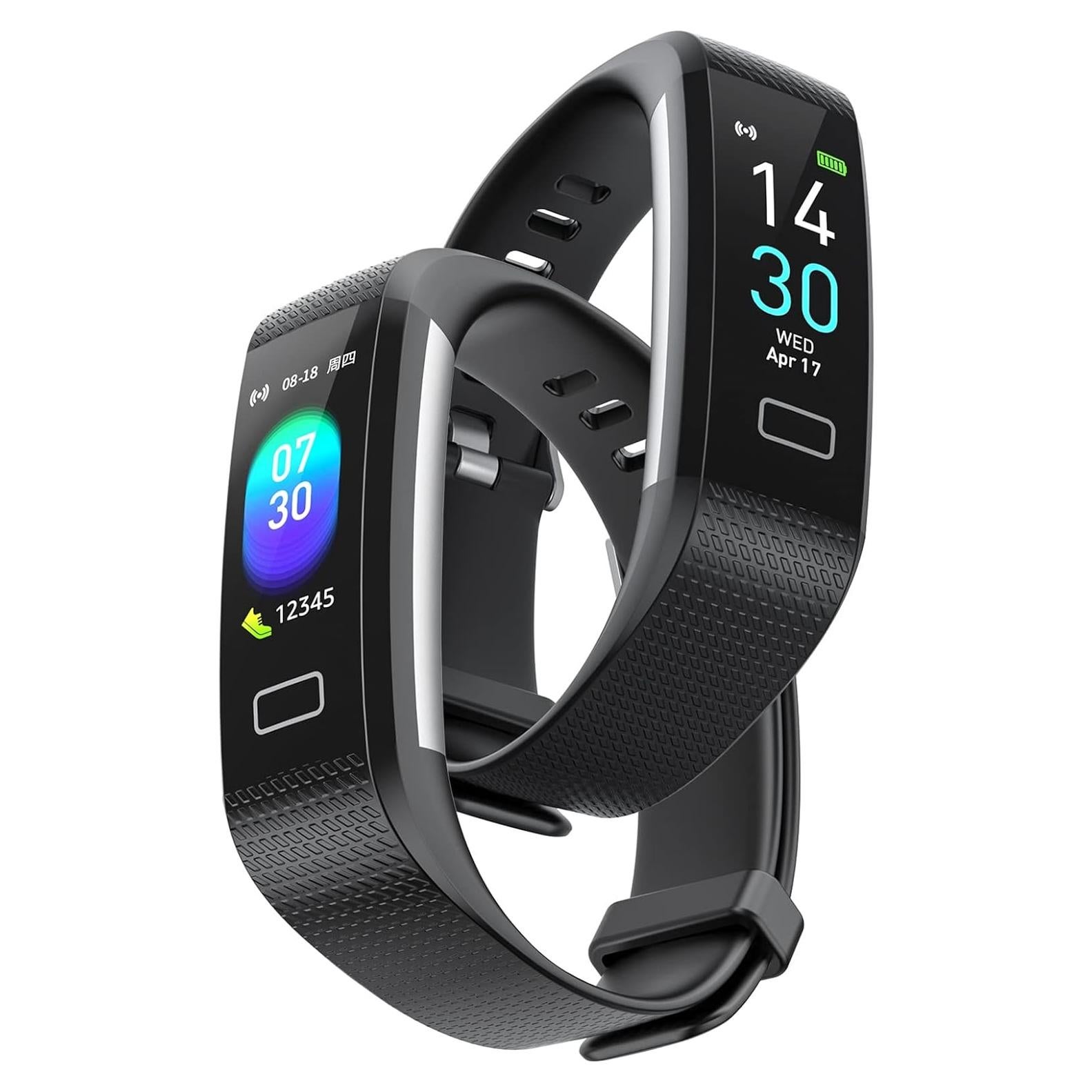 Rastreador de Fitness Portzon con Monitor de Frecuencia Cardíaca IP68