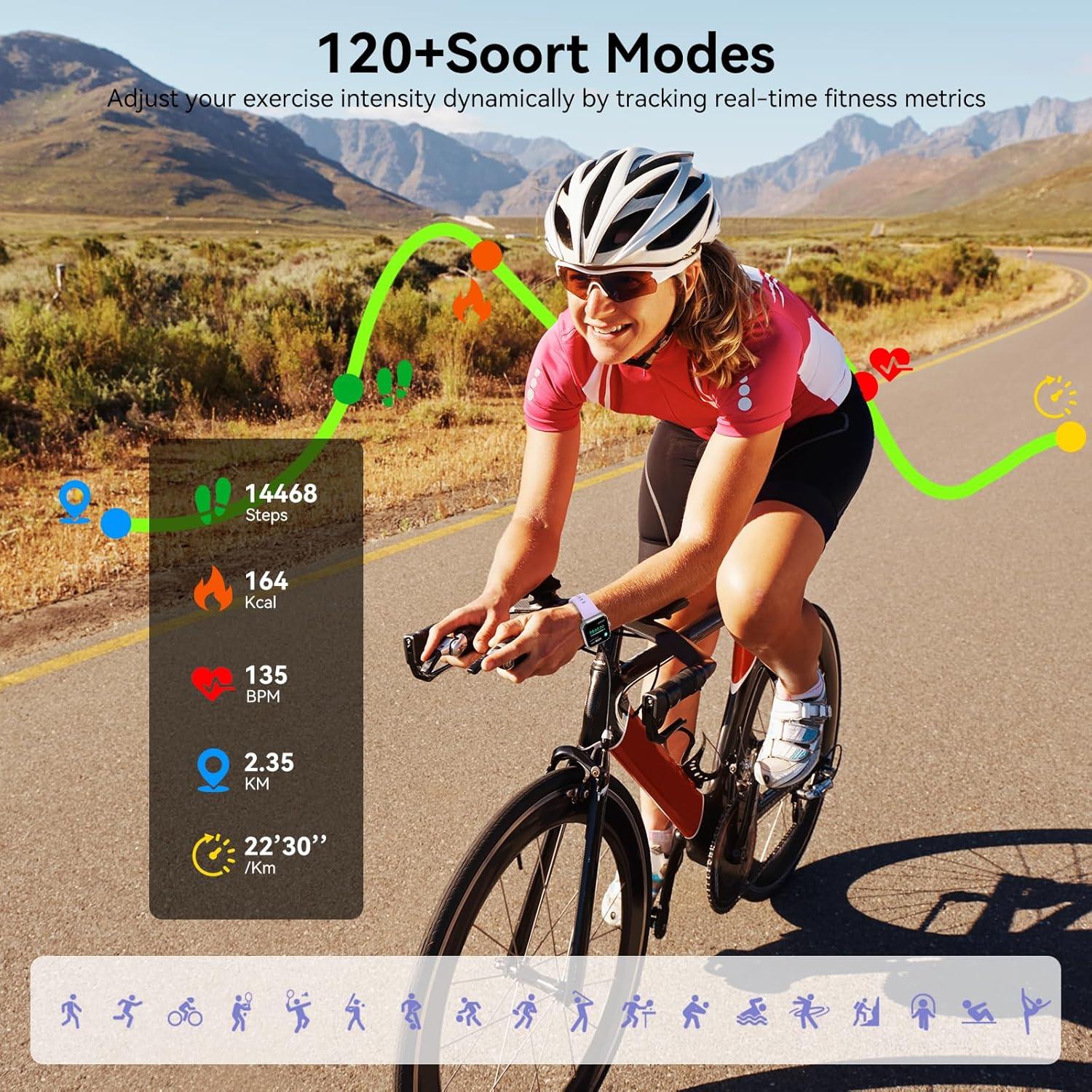 Reloj Inteligente Jacoosa TG38, Pantalla 1.83" HD, Bluetooth