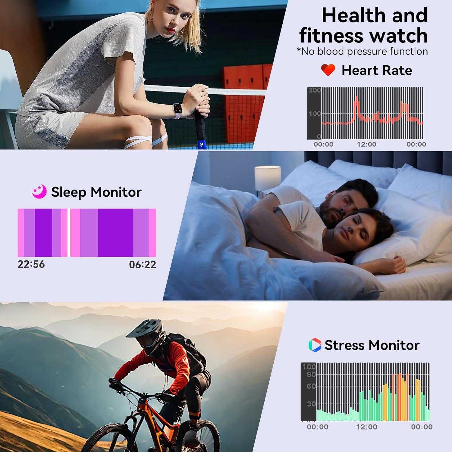 Reloj Inteligente Jacoosa TG38, Pantalla 1.83" HD, Bluetooth