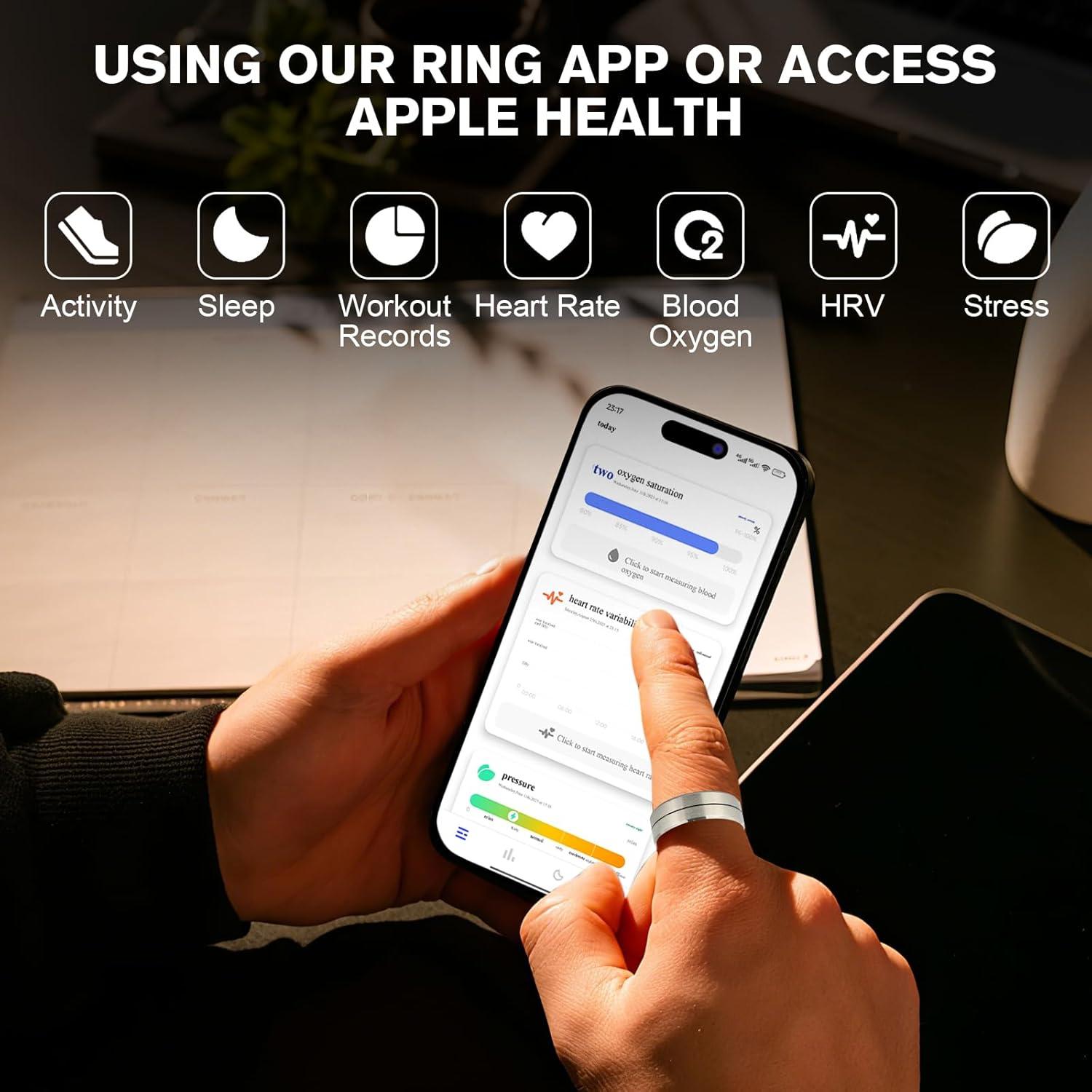 Anillo de Salud Inteligente KppeX X1 - Monitoreo Sueño y Fitness