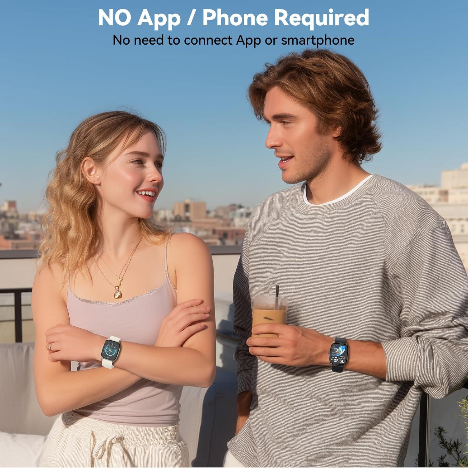 Reloj Inteligente EURANS Fitness Pantalla HD Impermeable