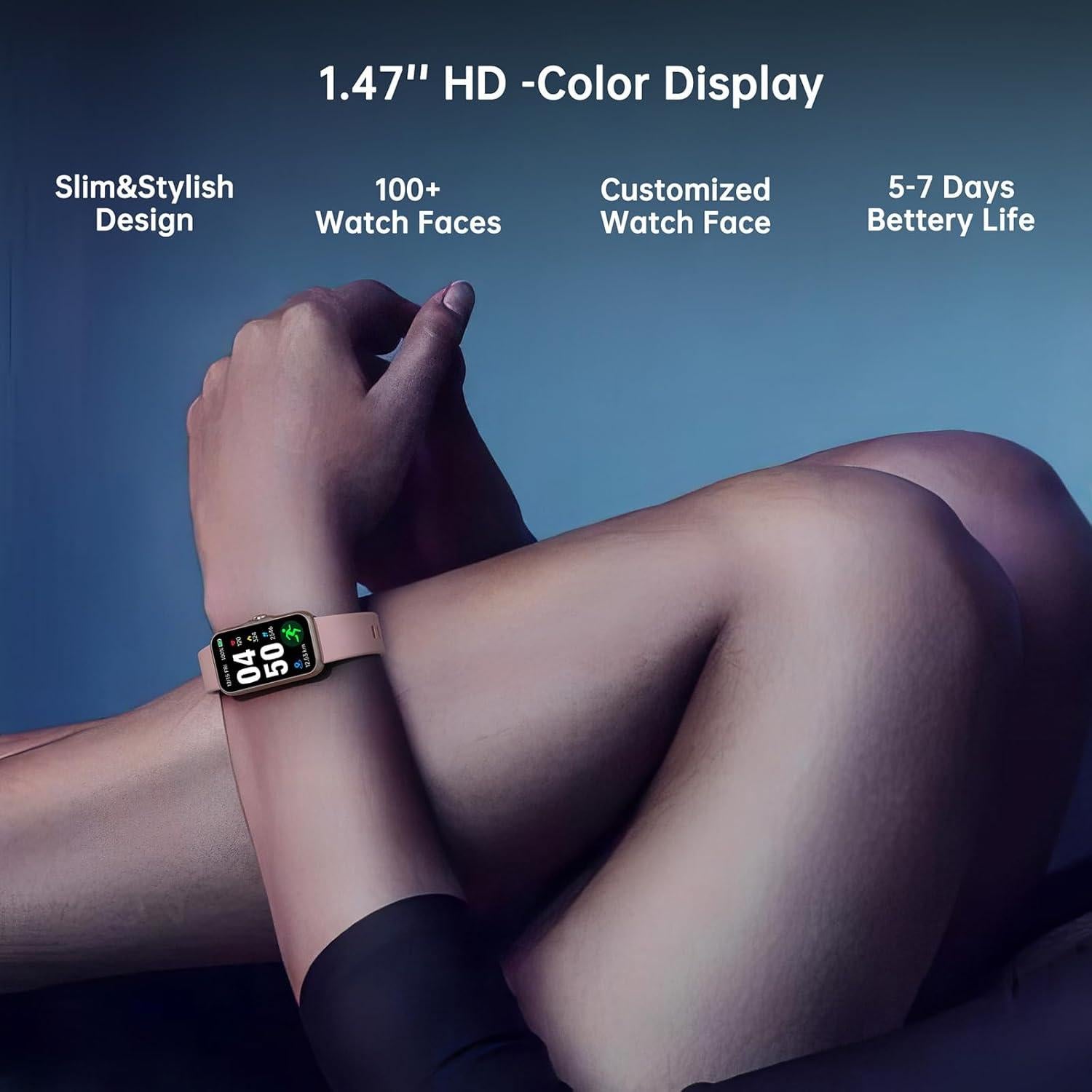 Reloj Inteligente Sunorshop H69 Rosa con Monitor de Salud 24/7