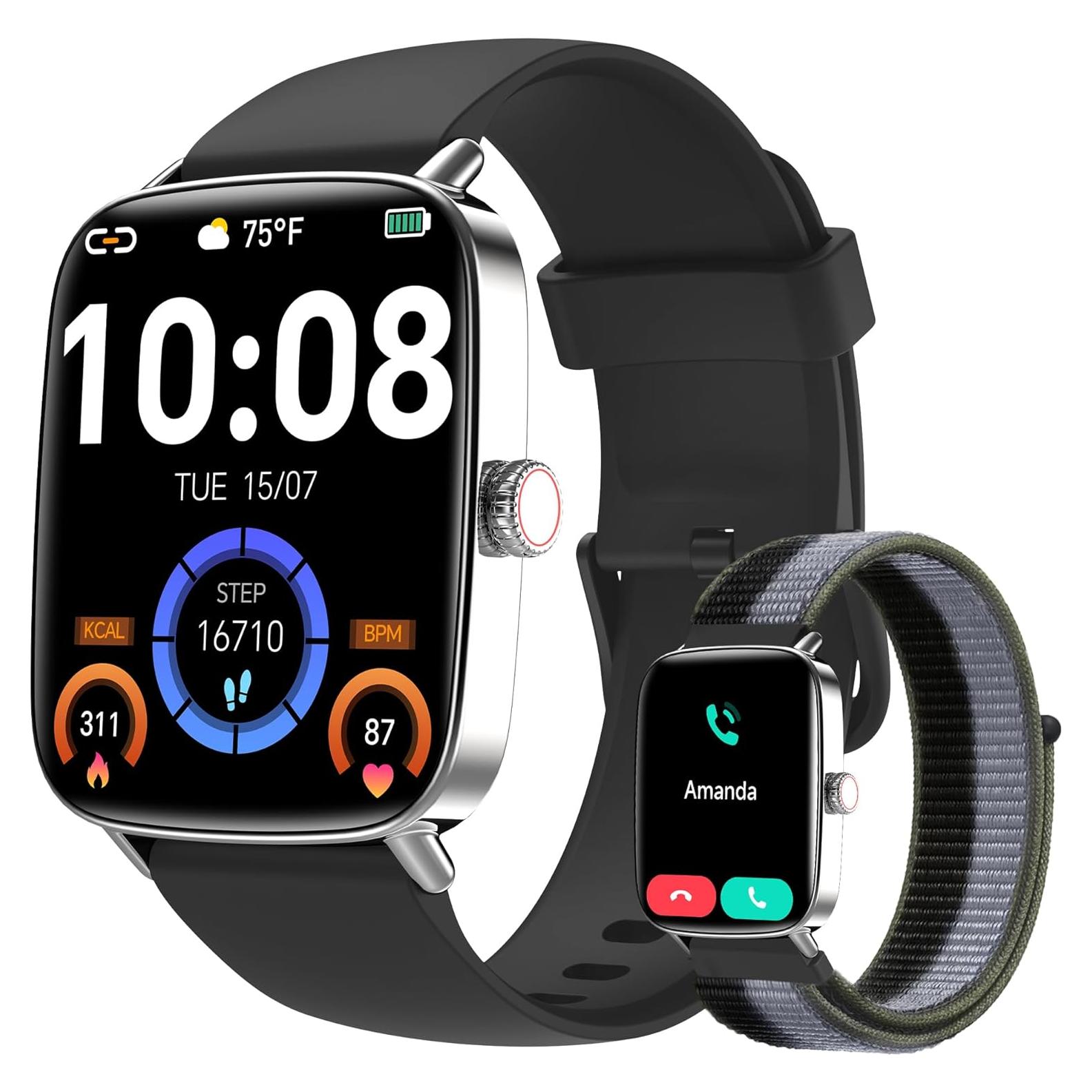 Reloj Inteligente Yoever 2025 Pantalla HD 1.85" Fitness IP68