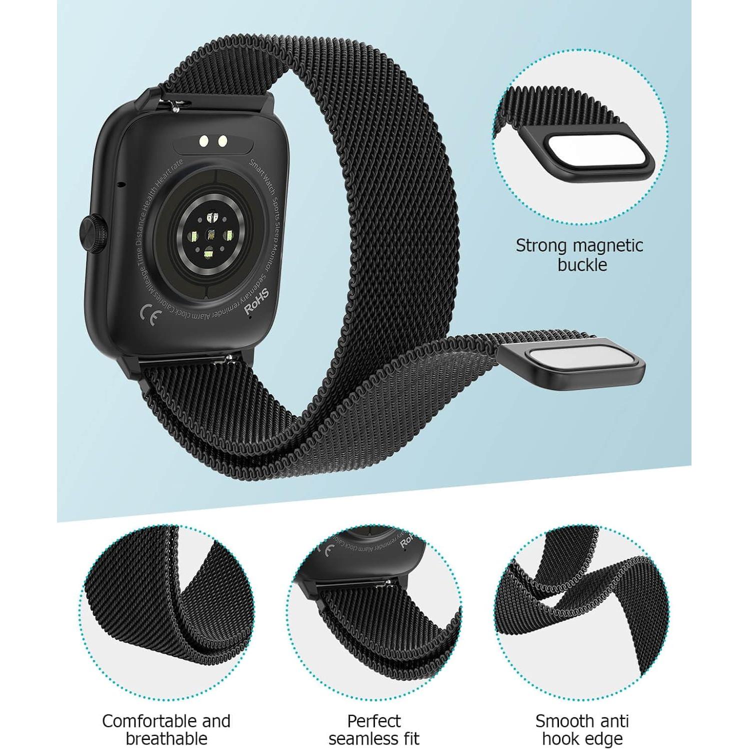 Reloj Inteligente EarlySincere T22 Negro 2.06" AMOLED IP68