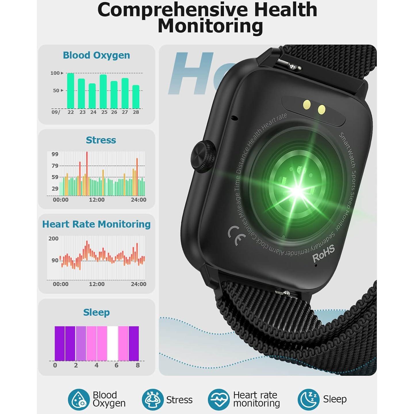 Reloj Inteligente EarlySincere T22 Negro 2.06" AMOLED IP68