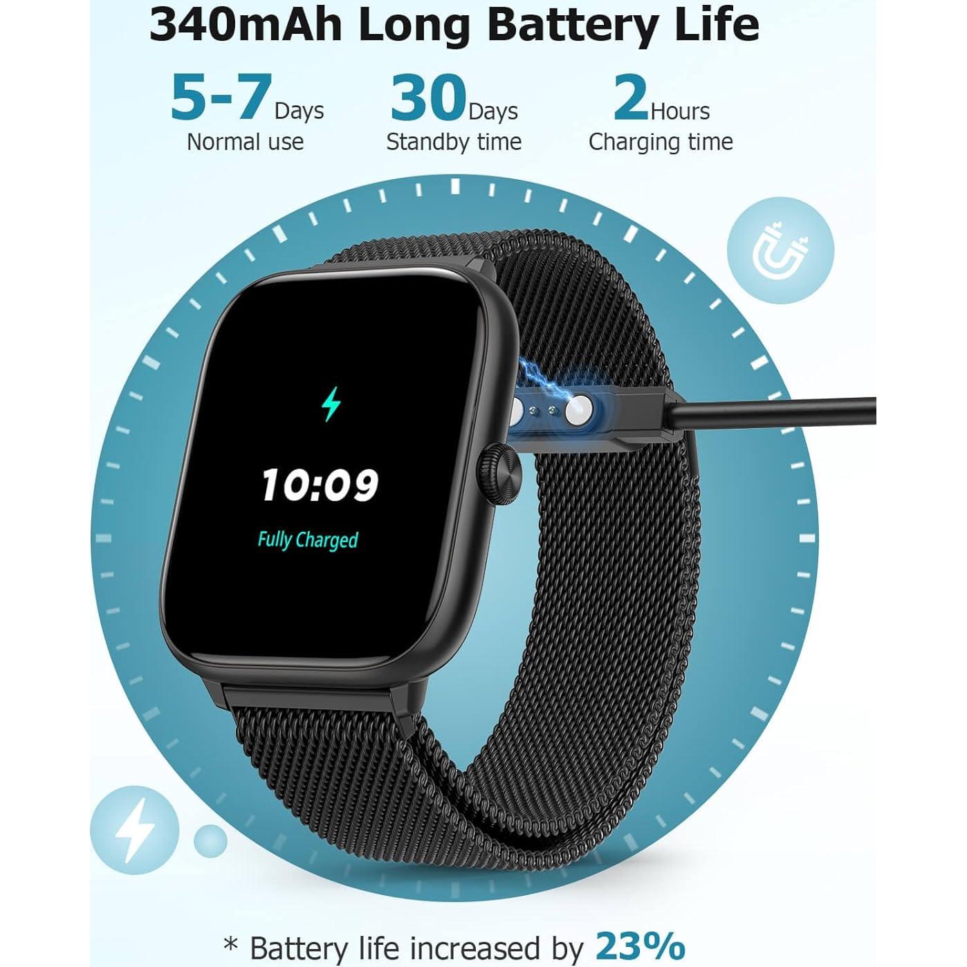 Reloj Inteligente EarlySincere T22 Negro 2.06" AMOLED IP68