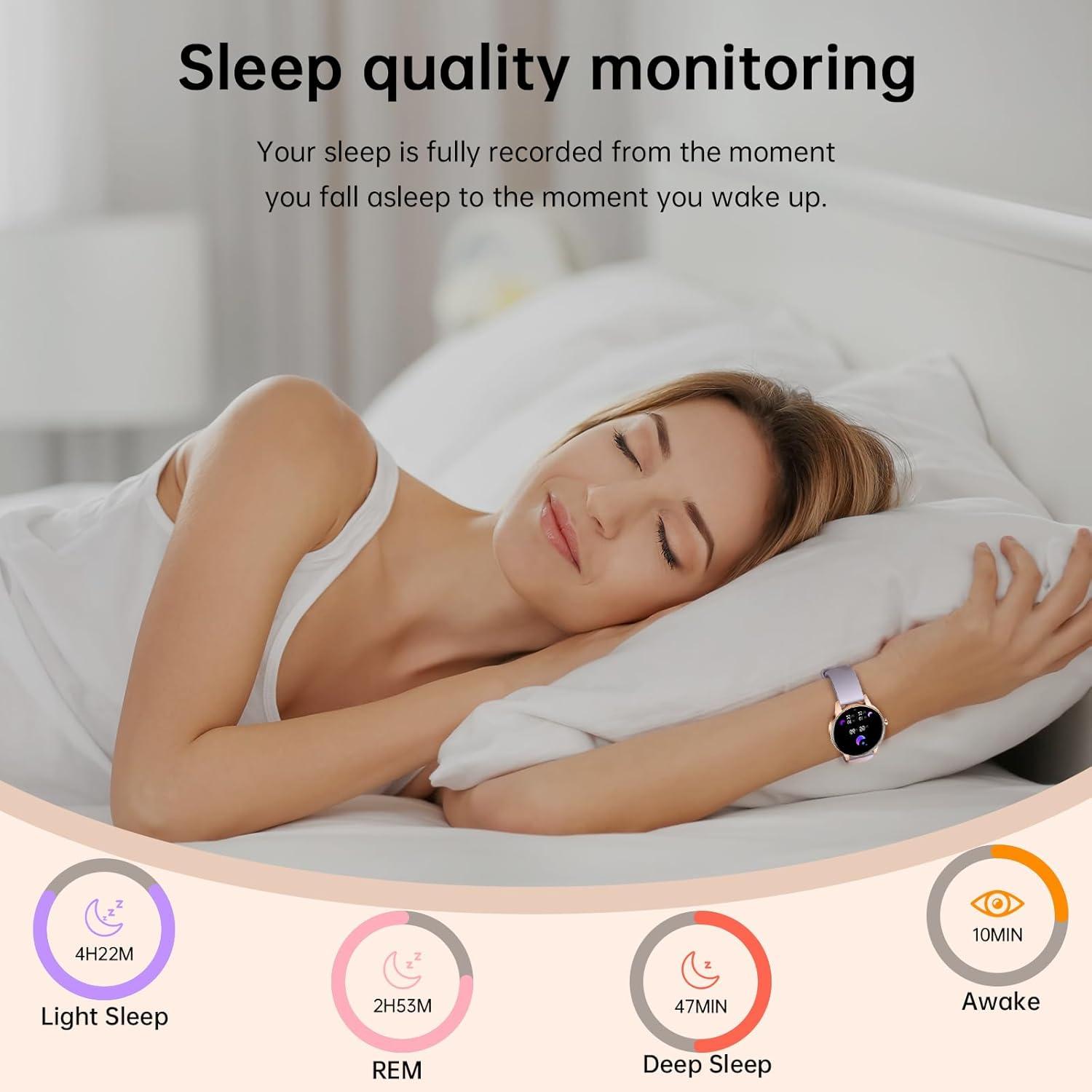 Reloj Inteligente Lefitus Oro Rosa 1.27" HD Fitness IP68