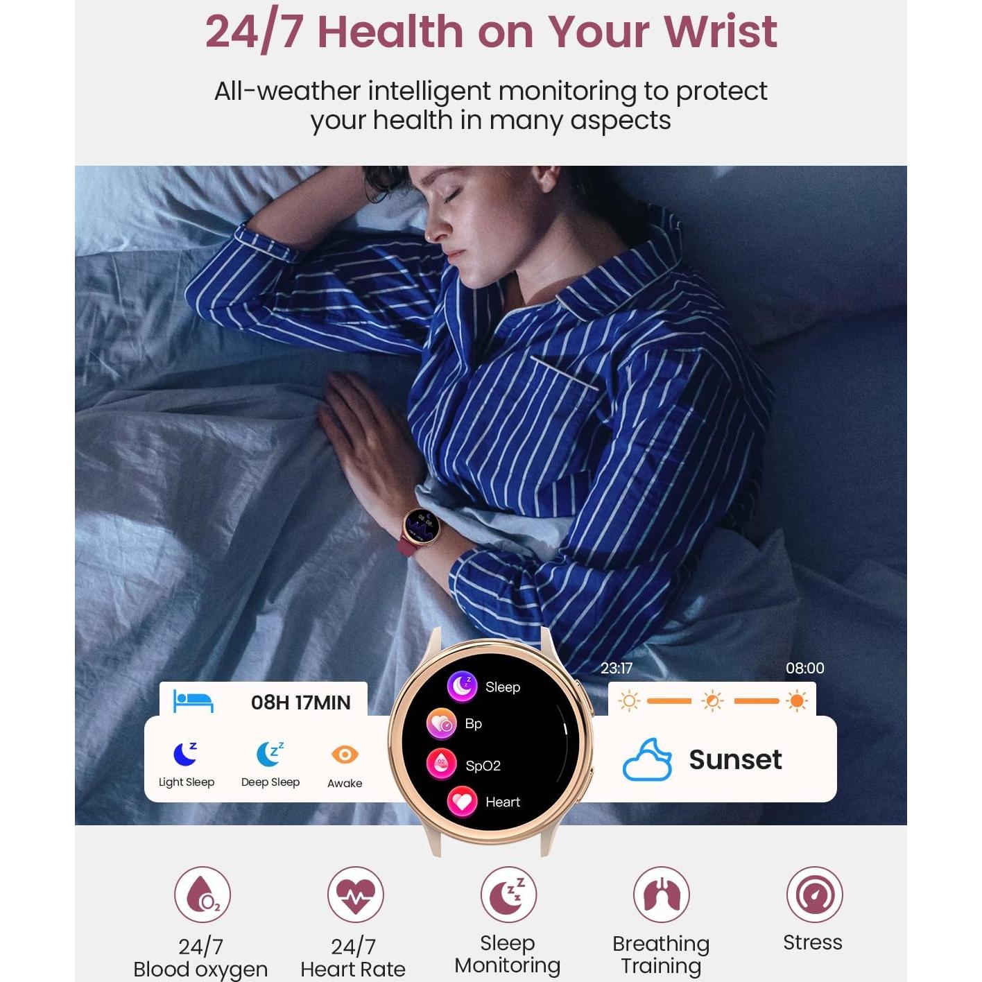 Reloj Inteligente TotsyFun Rojo Vino 1.27" 70 Modos Deportivos